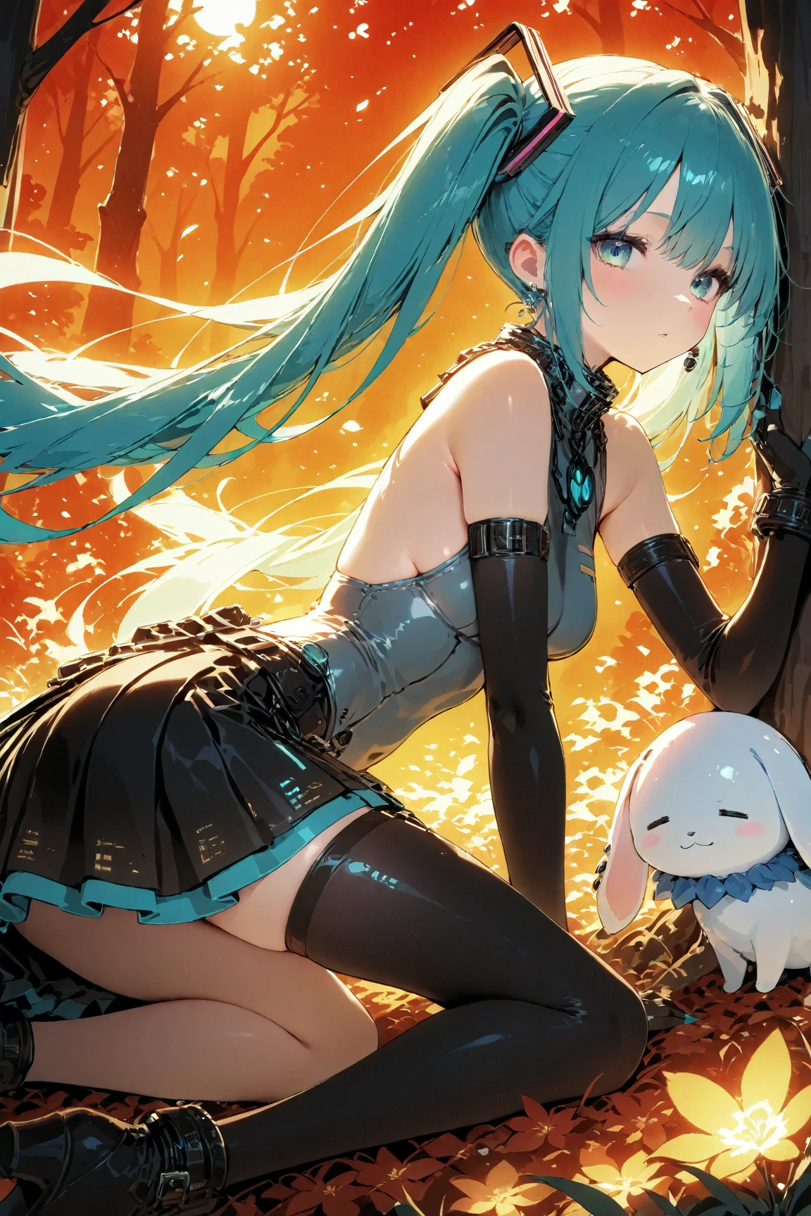8-year-old beautiful girl,Wear lace lingerie,lace panty,See-through installation,Mesh socks,High-heeled boots,leg loops,nose hook,Bondage clothing,Tied in chains,sat on the ground,Rainbow long hair,Cat ear hair card,ears of elf,A black face,Bad laughter stream,mouth drool,Take a leather whip,Large breasts,white skinned,surrounded by holy light