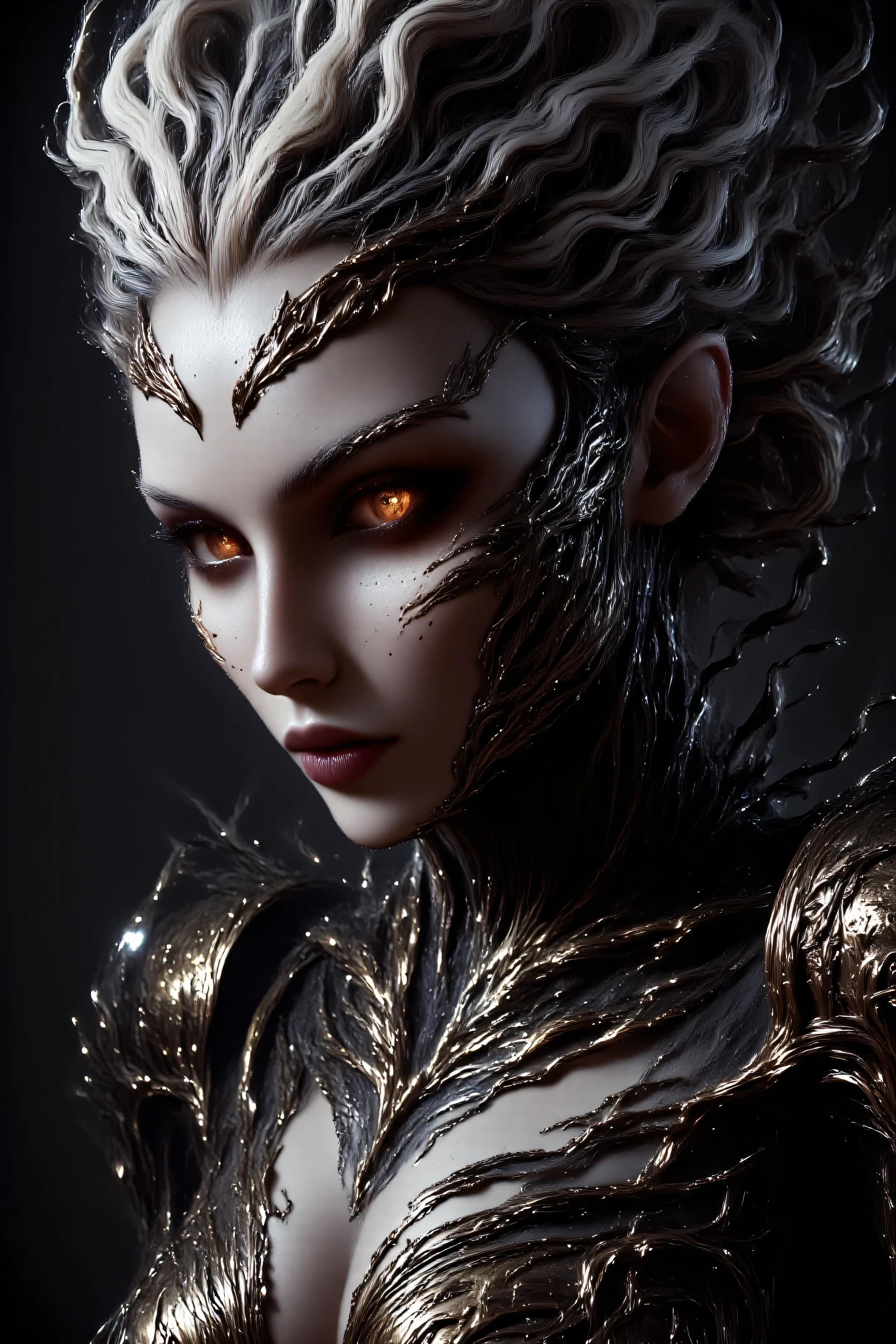 a close up of a woman with tattoos on her chest, inked, amouranth, better known as amouranth, blonde goddess, perfect white haired girl, pale white skin, pale porcelain white skin, angelawhite, scales on her chest, with tattoos, very pale white skin, anna nikonova aka newmilky, porcelain white skin, pale beautiful skin