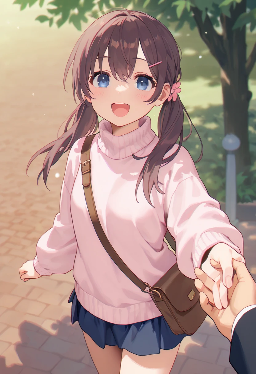 Komaki Manaka,manaka komaki、(uniform、School Bags、White knee-highs、Absolute area)、On a date、Embarrassed、blush、Troubled face、Ecstasy face、Sweat、Water on thighs