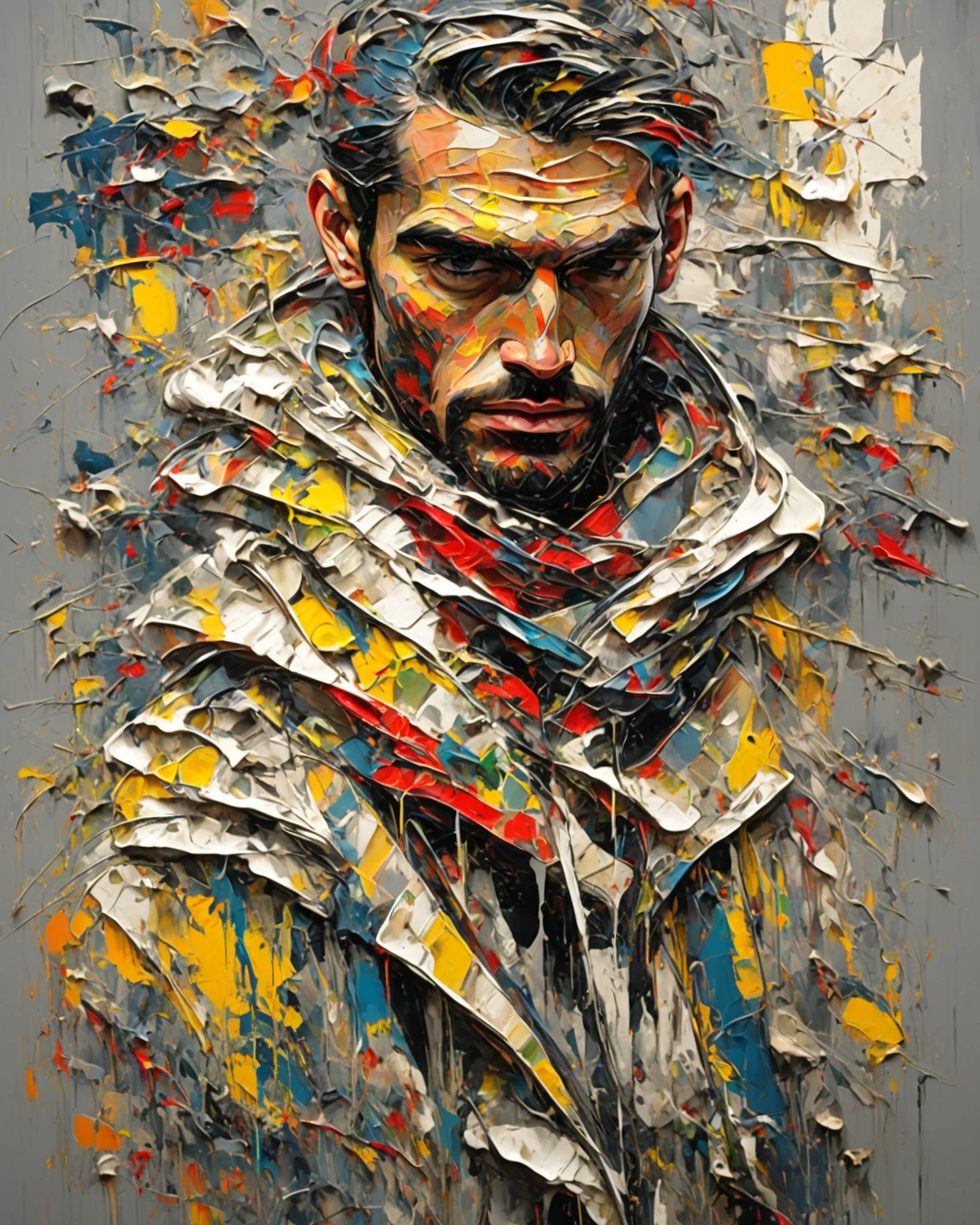 drawix13 expressive acrylic painting, portrait of an man, detailed, sharpen <lora:drawix13:1>
