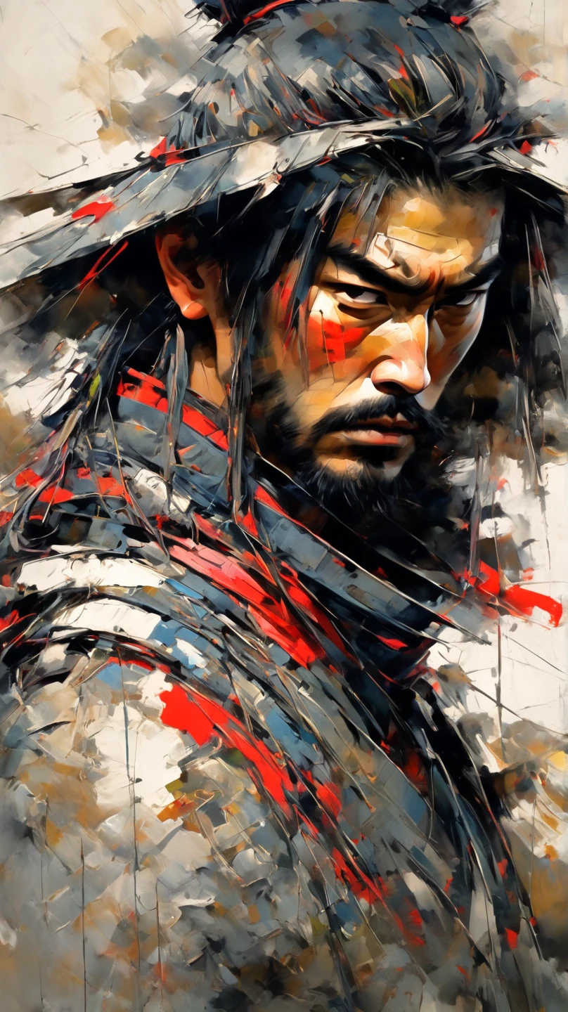 Anamo, 1 boy, Male focus, solitary, beard, beard, Masculinity, Black Hair, Blood, warrior, armor, helmet, Looking at the audience, beard, Upper Body