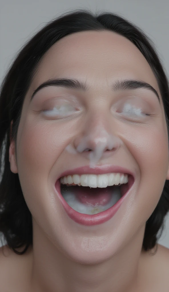(Very close up shot of Madison Beers face), (cum facial:1.7), face only, masterpiece, 1girl, (steamy, blushing:0.7), bukkake, (cum everywhere:1.4), high resolution, detailed face skin, masterpiece, (cumfacial55, cum on face, cum shot, cum, cum facial, facial, excessive cum, cum, cum on face, cum on hair, cumdrip:1.5), ((smiling)), (mouth leaking white goo;1.4), (photorealistic:1.4)
