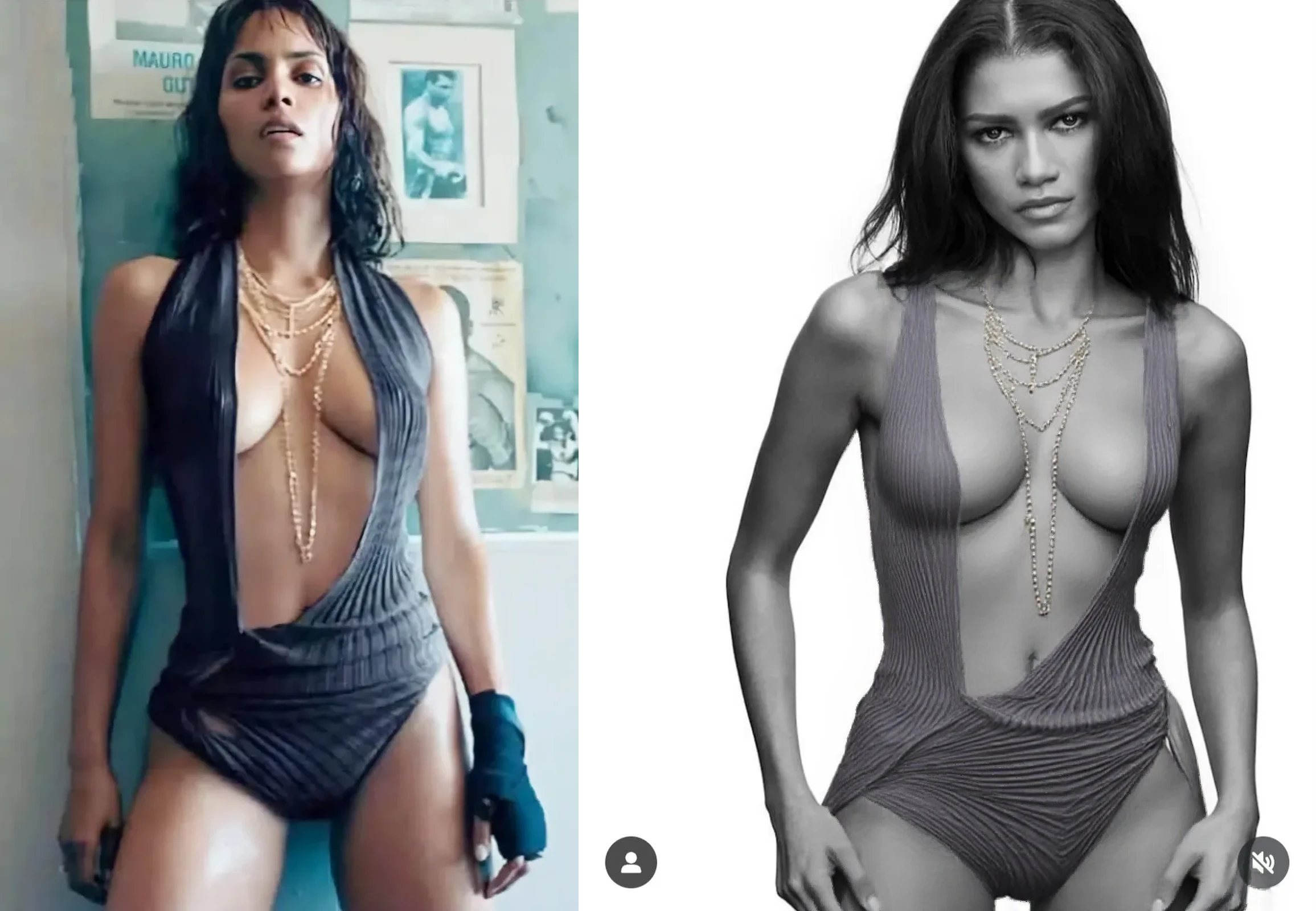 Woman with a huge thong with Manoel Gomes's face on it