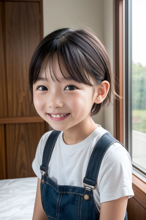 hight resolution、high-level image quality、in 8K、Real live-action、Raw photography、top-quality、masterpiece、超A high resolution、Raw photo、ren、Beautiful fece、masutepiece、((Obscene content))、For adults、charm of 、absurderes、((((Japan elementary school students))))、Japan Girl、((8years old))、((with round face))、((Tanuki face))、((Cute little face))、(((((Shy laughter)))))、de pele branca、((chubby figure))、Juvenile physique、Smaller chest、kne、 thighs thighs thighs thighs、独奏、fullllbody、Very nice、(((Children's Clothing:1.0) ))、 ((Pubic area))、(Mansuji)、((White panty))、Are sleeping、(Photorealsitic:1.37)、Photon mapping、Realistic、Radio City、Physically Based Rendering、depth of field rally background、a picture、(((a junior idol in Japan)))、Sparkling eyes、shiny lip、too bright natural light、The Bright Sun、Too bright sunlight、(((((8years old)))))、(((Pubic area)))、(Mansuji)、Children's Clothing, Children's Clothing、to stand、Open your legs、Open your crotch、Only one person,Short hairstyles、Short-cut hair、(inside in room),alone(show me your flat chest)