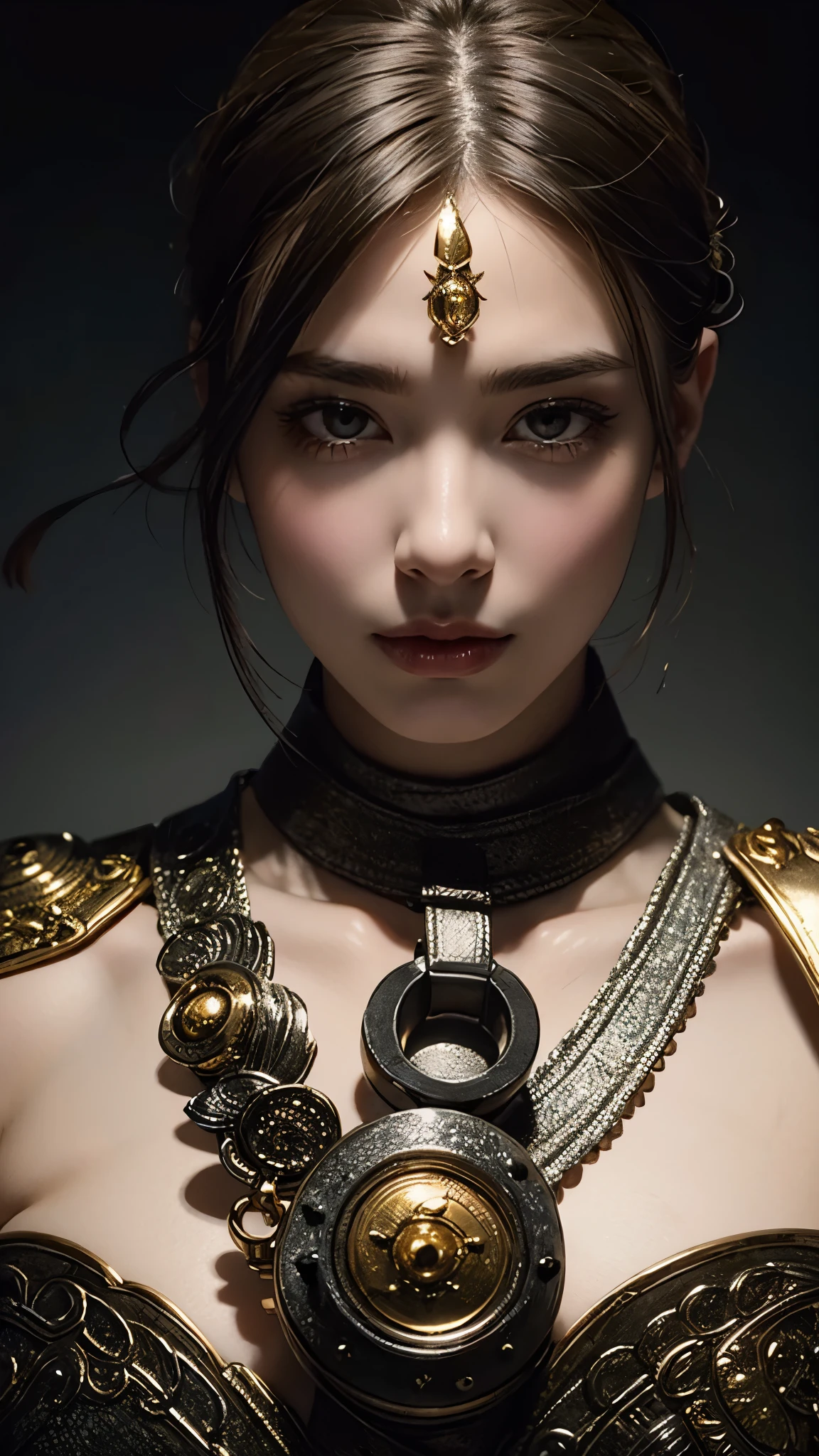 (( Masterpiece, top quality, high resolution)), 1 female monster, ( realistic: 1.4),