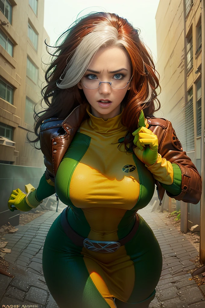 jean-grey, (arms behind back:1.2), curvy, overweight, green bodysuit, gloves, sash, yellow thigh highs, (huge breasts:1.2), serious, faded brick wall,
<lora:jean_grey-10:0.95> <lora:kunaboto_ass-01:0.8>