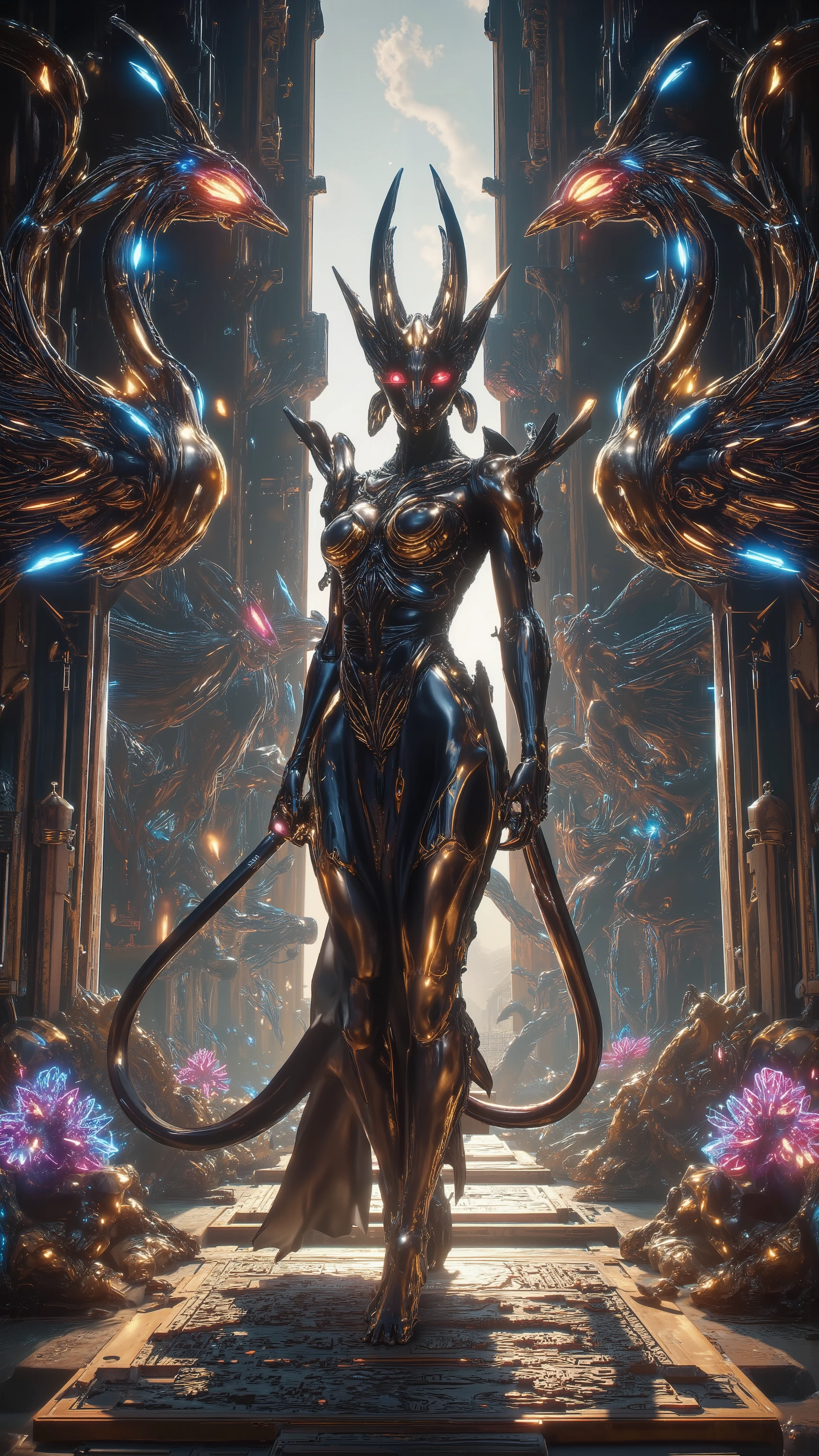 ancient Egyptian mythology Sphinx cat lady {x} design a super commercial blockbuster movie-grade promotional edition super beautiful giant poster designed by a gorgeous Hollywood master。( Using Real Physical Engines ,The ultimate use of screen space ,Using a unique and unique design ,by镜头语言隐喻、Metaphor 、 Ancient Egyptian Mythology Sphinx Form Cat Girl :1.8),(超多花样赛博Fun饰品, Invisibly coding , makes the picture match 14 + review requirements :1.8),( streaming creative action :1.6),Three-dimensional picture tension 。 Master Composition 、 creative design layout 、 super long body and drastic changes curve 、by几何图形拼接诸多创意要素,by特种镜头多horn度拍摄、 multiple scenes , Clean Picture , bright color ,hdr,(Super real、 super detailed、Super complex,Super-sharp 、 Super Visual Effects Engine secondary rendering 、 super high quality output:1.8)。{(byClassical Aesthetics 主义为基础, characters ,Carefully crafted,by宝石、Metal、Liquid silicone 3D printing,Genetically Modified ,让horn色们的外观拥有超现实调整修正后的视觉效果与realism:1.8), Empress Shemales ,, they always (And elegant、solemn、pride:1.6),by(Integrated 、 precise connection 、 seamless nesting 、Genetically Modified 、 Conceals Mysterious Temple Level Sexual Characteristics and Extraordinary Tension {x} Perfectly Combines Mythical Magic Monster Creatures in Mythology and Legends:horn、tail、Tentacles、Wings、Feather、scale、nail、hoof、Prosthetics、fur、Chitin 、Pattern、Tattoo、, made a gorgeous appearance :1.8),(, a mini and cute dexterous flower fairy goblin :1.6),她们常驻咖位主horn群像:(Integrated 完美融合精密嵌套无缝衔接的神话赛博生化雌性半人马,Half man, half horse, half man, half horse :1.8)、( The enchanting Elder Kraken :1.6) The Mermaid Queen 、( the mythical Sphinx cat lady:1.6)housekeeper、( :1.6) The Phoenix Witch ,( and later rendered :1.6)Ranger Scout 、(charm四射的粉红色魅魔:1.6) The dance troubadour ,( More than five females :1.6)福瑞horn色。 They all have : Super long and beautiful body ,Real skin、 Muscle texture and texture ,Classical Aesthetics 、 Physiological perfection、Ergonomic structure 、 high-tech medical beauty 、 the world's top cosplay 、( Conceals mysterious, masterful sexual characteristics and extraordinary sexual tension :1.6)、Abundant collagen 、 ultra-low body fat percentage 、 golden ratio figure、 multiple complex topography 、Super slim legs 、( Super-Narrow Ribs and Waist :1.4)、Beauty、Colorful、 Blonde 、Tear mole、 Monster level sexual characteristics 、, including the Succubus Dancer with an extraordinary sexual tension }。史诗级的宏大制片场景内包含多种horn色和职业服化道,( Ancient Egyptian mythology Sphinx cat lady :1.6),horn色体态呈现出多种高超技艺设计动作,, perfectly blends sophisticated nesting and seamlessly connected cyber-biochemical women , that transcends the limits of reality 、 seamlessly nested with mythological and legendary monster characteristics , and , multi-style architecture , Xia Guang Rui Meng , Piano, chess, calligraphy and painting ,The Legend of Baosha 。shineFire水晶脚环,Hate the sky,charm,超级Dynamic,Smooth movement , Elegant Posture , long whip put away , Illusory Aura ,Chic,Dynamic,New Chinese ornate costume ,solemn感与妩媚反差萌。 partner combination 、interactive、Innocence、shine、 multiple color light 、Fire、 ultimate color control 、Soft 、Ancient、 The Succubus dancer with a grand mood 、Fun、 surrealistic 、Shadow God Map 、、 inspirational idea 、realism、 plot screen 、Prize-winning entries 、 ergonomic creations 。(被虚化的星空中超极巨构体logo上shine光芒的古老符文:1.6)。<centaur concept>,。