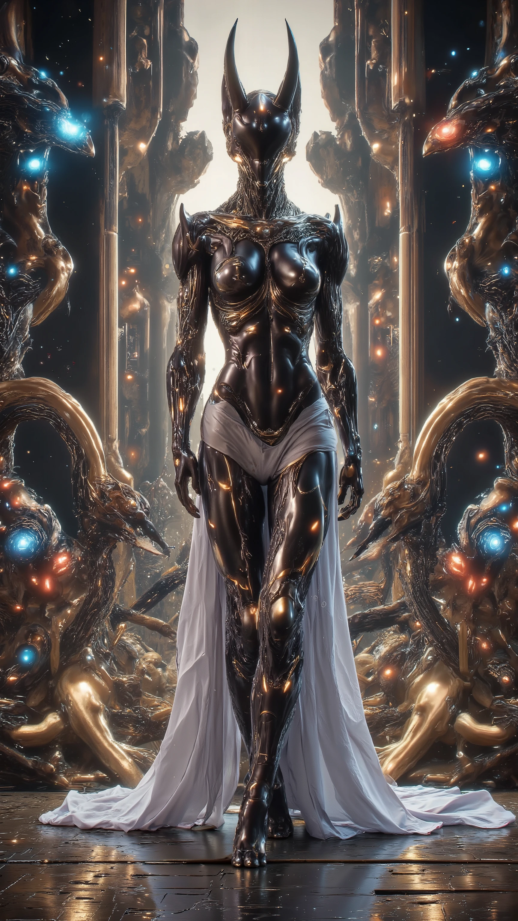 ancient Egyptian mythology Sphinx cat lady {x} design a super commercial blockbuster movie-grade promotional edition super beautiful giant poster designed by a gorgeous Hollywood master。( Using Real Physical Engines ,The ultimate use of screen space ,Using a unique and unique design ,by镜头语言隐喻、Metaphor 、 Ancient Egyptian Mythology Sphinx Form Cat Girl :1.8),(超多花样赛博Fun饰品, Invisibly coding , makes the picture match 14 + review requirements :1.8),( streaming creative action :1.6),Three-dimensional picture tension 。 Master Composition 、 creative design layout 、 super long body and drastic changes curve 、by几何图形拼接诸多创意要素,by特种镜头多horn度拍摄、 multiple scenes , Clean Picture , bright color ,hdr,(Super real、 super detailed、Super complex,Super-sharp 、 Super Visual Effects Engine secondary rendering 、 super high quality output:1.8)。{(byClassical Aesthetics 主义为基础, characters ,Carefully crafted,by宝石、Metal、Liquid silicone 3D printing,Genetically Modified ,让horn色们的外观拥有超现实调整修正后的视觉效果与realism:1.8), Empress Shemales ,, they always (And elegant、solemn、pride:1.6),by(Integrated 、 precise connection 、 seamless nesting 、Genetically Modified 、 Conceals Mysterious Temple Level Sexual Characteristics and Extraordinary Tension {x} Perfectly Combines Mythical Magic Monster Creatures in Mythology and Legends:horn、tail、Tentacles、Wings、Feather、scale、nail、hoof、Prosthetics、fur、Chitin 、Pattern、Tattoo、, made a gorgeous appearance :1.8),(, a mini and cute dexterous flower fairy goblin :1.6),她们常驻咖位主horn群像:(Integrated 完美融合精密嵌套无缝衔接的神话赛博生化雌性半人马,Half man, half horse, half man, half horse :1.8)、( The enchanting Elder Kraken :1.6) The Mermaid Queen 、( the mythical Sphinx cat lady:1.6)housekeeper、( :1.6) The Phoenix Witch ,( and later rendered :1.6)Ranger Scout 、(charm四射的粉红色魅魔:1.6) The dance troubadour ,( More than five females :1.6)福瑞horn色。 They all have : Super long and beautiful body ,Real skin、 Muscle texture and texture ,Classical Aesthetics 、 Physiological perfection、Ergonomic structure 、 high-tech medical beauty 、 the world's top cosplay 、( Conceals mysterious, masterful sexual characteristics and extraordinary sexual tension :1.6)、Abundant collagen 、 ultra-low body fat percentage 、 golden ratio figure、 multiple complex topography 、Super slim legs 、( Super-Narrow Ribs and Waist :1.4)、Beauty、Colorful、 Blonde 、Tear mole、 Monster level sexual characteristics 、, including the Succubus Dancer with an extraordinary sexual tension }。史诗级的宏大制片场景内包含多种horn色和职业服化道,( Ancient Egyptian mythology Sphinx cat lady :1.6),horn色体态呈现出多种高超技艺设计动作,, perfectly blends sophisticated nesting and seamlessly connected cyber-biochemical women , that transcends the limits of reality 、 seamlessly nested with mythological and legendary monster characteristics , and , multi-style architecture , Xia Guang Rui Meng , Piano, chess, calligraphy and painting ,The Legend of Baosha 。shineFire水晶脚环,Hate the sky,charm,超级Dynamic,Smooth movement , Elegant Posture , long whip put away , Illusory Aura ,Chic,Dynamic,New Chinese ornate costume ,solemn感与妩媚反差萌。 partner combination 、interactive、Innocence、shine、 multiple color light 、Fire、 ultimate color control 、Soft 、Ancient、 The Succubus dancer with a grand mood 、Fun、 surrealistic 、Shadow God Map 、、 inspirational idea 、realism、 plot screen 、Prize-winning entries 、 ergonomic creations 。(被虚化的星空中超极巨构体logo上shine光芒的古老符文:1.6)。<centaur concept>,。