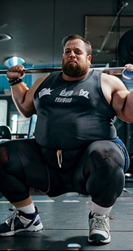 Homer Simpson powerlifting