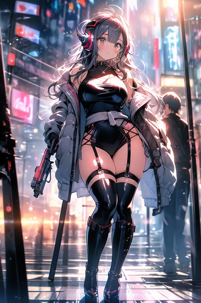 ubel,((ubel of Frieren: Beyond Journey's End )),dark green hair,long hair,side ponytail,hair between eyes,bangs, (miritary beret, black jacket, open clothes, cleavage, midriff, black shorts, black thighhighs, thigh strap, fingerless gloves, single glove:1.2) , (dynamic angle:1.3, front view:1.1, breast focus:1.3, from below:1.2), (dynamic posing:1.5, sexy posing:1.2, leaning forward), (seductive smiling:1.3),(*K) HD, highest quality, WorKs of masters, High resolution, spread legs, panties shot,1 girl, small nose,(with sparkling eyes and a contagious smile), very beautiful detailed face and eyes, bright colors, cute face, delicate beautiful face, Bright magenta eyes, cute eyes, sparkling eyes, Big eyes, (big breasts:1.3), (perky chest:1.1), (pointed chest:1.0), medium hips, glamorous body, white skin, smile, thin pubric hair, shiny hair, super beautiful face, Super beautiful eyes, Super beautiful hair,trendy outfit,sexy and attractive,explosion of colors,big hairpin,full body esbian,illegal occupation, Real World, Natural light,perfect Natural light,looking at viewer,