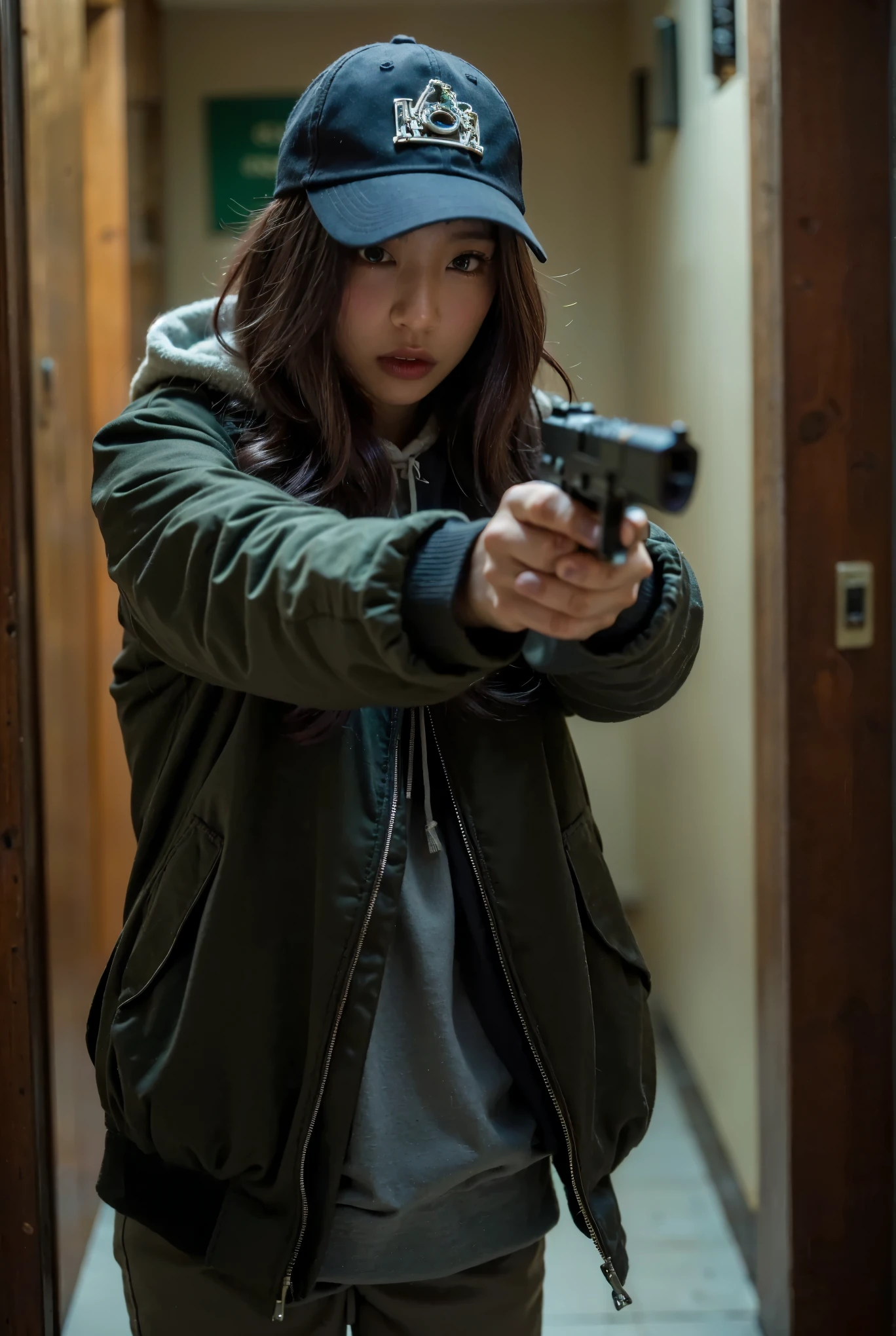 (Completely live action:1.37), (Amazingly realistic textures:1.37), (masterpiece, best quality:1.2), (8k uhd, 16k, 32k, ultra high res), amazingly realistic skin, amazingly realistic photo, superrealism, (photorealistic:1.37), (RAW photo), ultimately realistic, (ultimately realistic all details), (ultimately realistic all textures), super realistic lighting, super realistic shadow, (japanese girl:1.5), ((young face)), smiling, happy, super realistic face, ultimately realistic skin, ultimately realistic eyes, (mascara:1.35)ultimately realistic background, ultimately realistic detail up, kkw-ph1, ((drooping eyes, cyberpunk-style cyborg girl, amazingly intricate details, Anatomically perfect hands, mechanical body, silver knight armor, ultra glossy texture, purple hair))