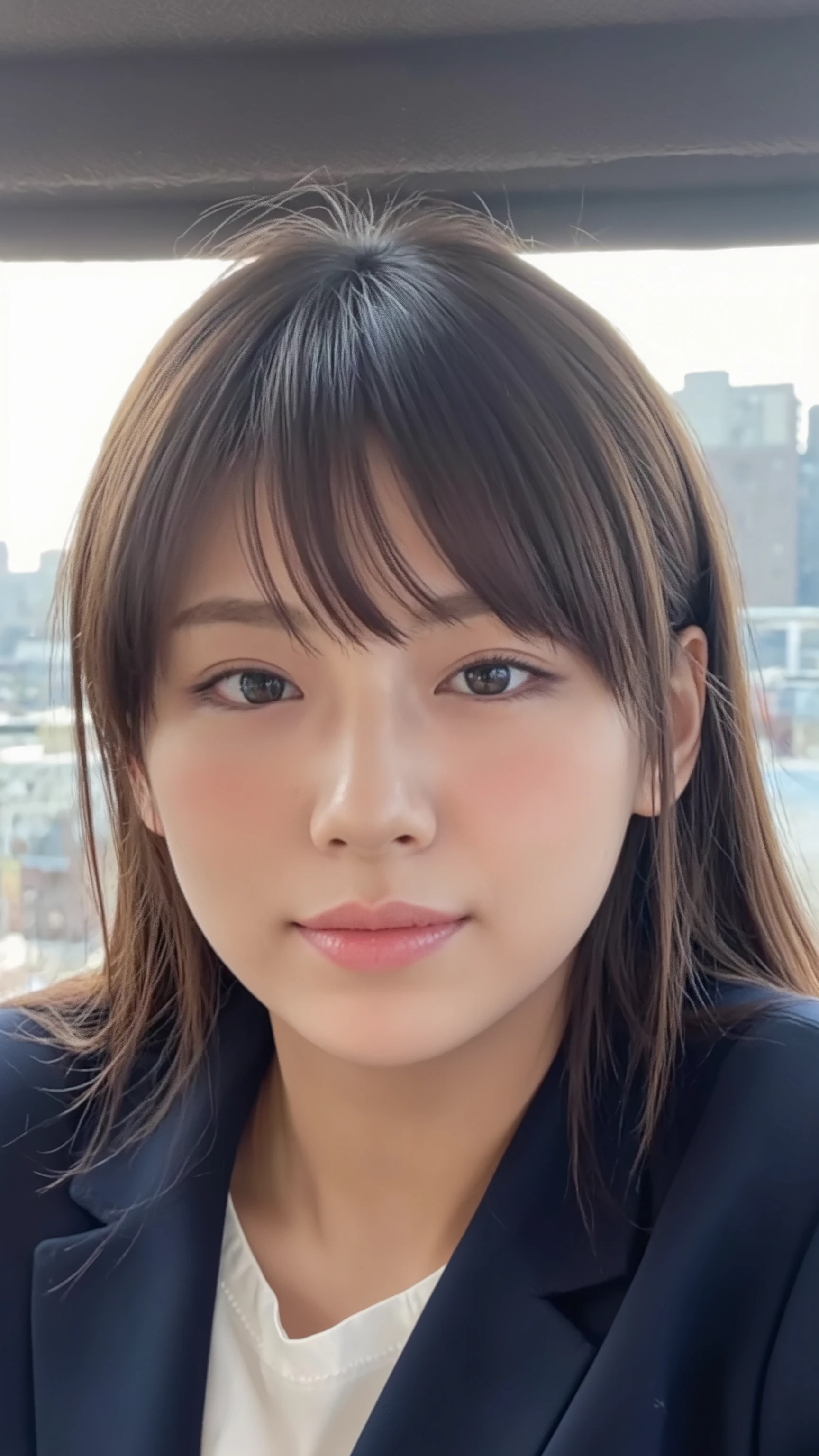 ( the view from below from the front:1.6)、(( and close your eyes:1.8)、 looks up)、((Two people are about to kiss :1.5))、( People who spread their legs shoulder-width apart and are on the verge of kissing :1.3、(Winter Street Trees :1.5)、( is present 、 As shown in the picture 、 live action、8k, is present , RAW Photo , Max image : 1.4), SLR camera 、 RAW Photo , top quality , is present , High Definition CG Unity 8K Wallpaper , border depth written in , Cinematic Light , lens flare, ray tracing , is present background、( navy blue blazer :1.5、Wear a scarf:1.3、 wear plaid )、( close-up )、( long hair on the background :1.5、blunt bangs、 hair swaying in the wind )