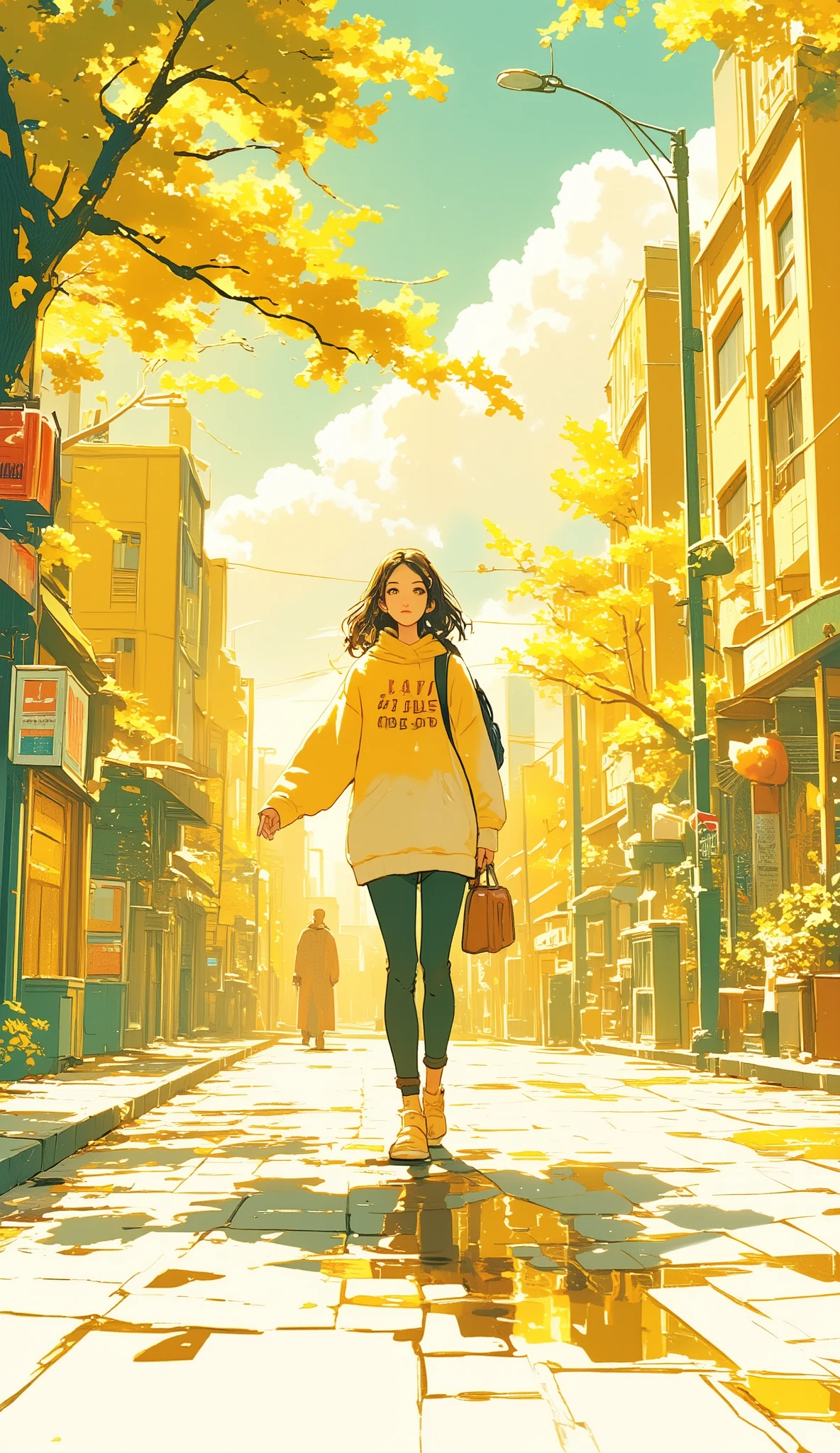 Chrome Yellow Illustrations , Flat Street , Cake Decorations , Roast turkey, girl on her way home from school, Yellow-green Illustrations , End of the year, English muffins , Christmas Eve , girl, Merry Christmas , mimosa illustrations , To you, Illustrations with Canary Yellow as the main color,, Busy Cities , beautiful woman, Santa Claus, cream yellow illustrations