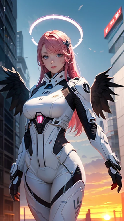 best qualityer, work of art, ultra-high resolution, (Realisticity: 1.4), OriginalPhoto, 1 girl, Pink Off the Shoulder, cinematic lighting