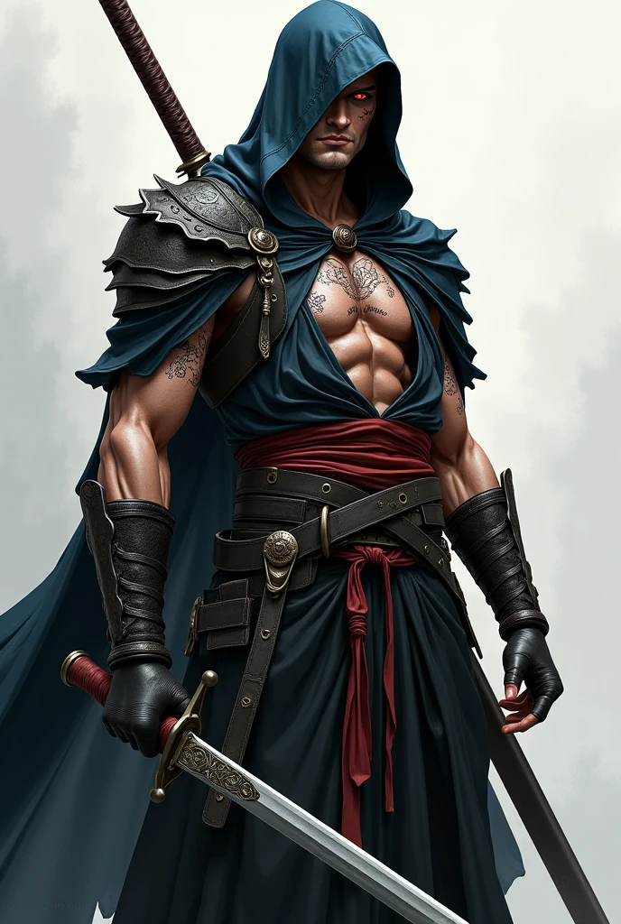 Homem de fogo com espada