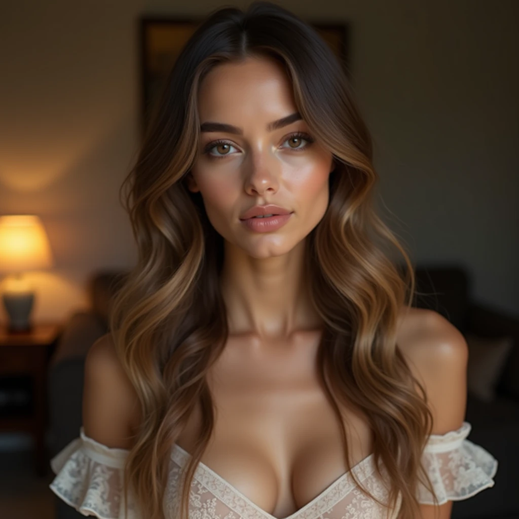 hair falls naturally
