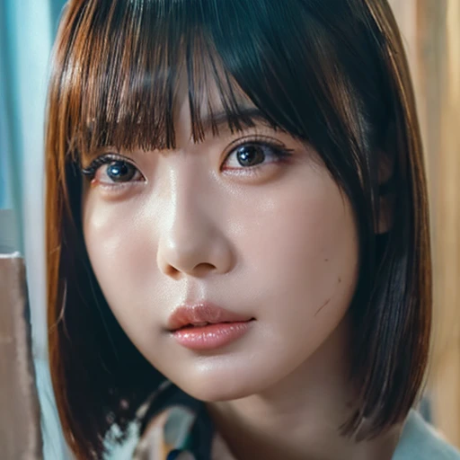 top-quality、masterpiece、超A high resolution、(Photo Real:1.3)、slender figures、dark brown hair、Kimono、kyoto、Highly detailed facial and skin texture、A detailed eye、二重まぶた、A big smile、Focal length 200mm lens、F-1.8、AccentLighting
