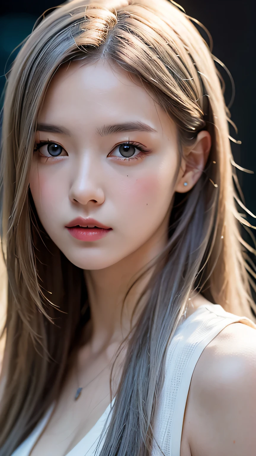 Skinny Japanese lady, soft color palette, beautiful lady, shy expression, illustration, (best quality, ultra-detailed), pastel tones, gentle lighting, flowing hair, delicate features, dreamy atmosphere