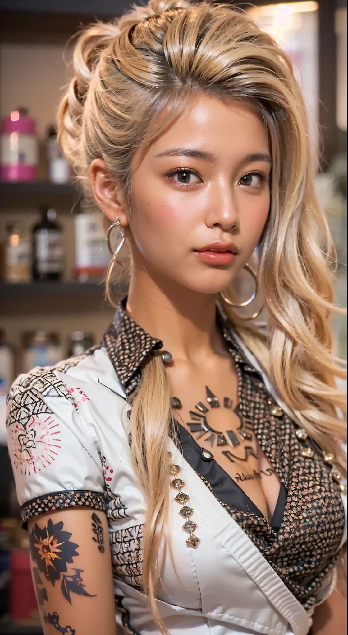 (Completely live action:1.37), (Amazingly realistic textures:1.37), (masterpiece, best quality:1.2), (8k uhd, 16k, 32k, ultra high res), amazingly realistic skin, amazingly realistic photo, superrealism, (photorealistic:1.37), (RAW photo), ultimately realistic, (ultimately realistic all details), (ultimately realistic all textures), super realistic lighting, super realistic shadow, (japanese girl:1.5), ((young face)), smiling, happy, super realistic face, ultimately realistic skin, ultimately realistic eyes, (mascara:1.35)ultimately realistic background, ultimately realistic detail up, kkw-ph1, ((drooping eyes, cyberpunk-style cyborg girl, amazingly intricate details, Anatomically perfect hands, mechanical body, silver knight armor, ultra glossy texture, purple hair))