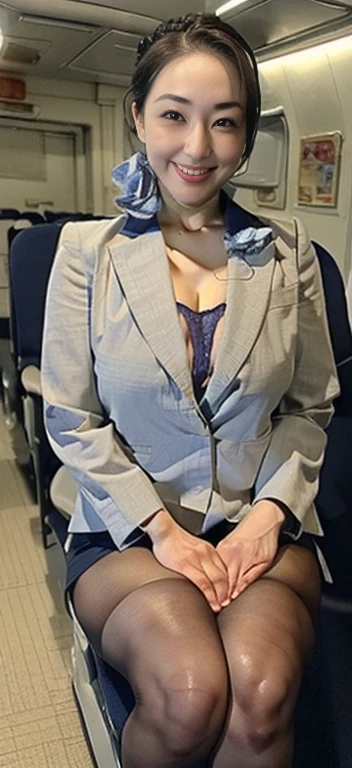 ((Japan's most beautiful mom))、((Dressed as a CA))、(())、((Big breasts that are a little droopy))、((A neat mother who looks kind and has a happy face.))、((You look weak with troubled eyebrows))((She has a plain face but a body that is more erotic than anyone else.))、((Her hair is neatly styled and shows off her forehead.))、((A shiny face from working hard))、((trying to lift something up))、inside the plane、((She is bowing and the cleavage of her breasts is visible.))、((Miniskirt and black obscene pantyhose are the best))、((A body that foreshadows sexual service))、((Straddling Pussy Aviation))((Looking at the camera))、((CA spreads her legs and shows us her super obscene panties))、((Don't tell everyone Shi's pose))、((Super high quality))、((Ultra high definition))