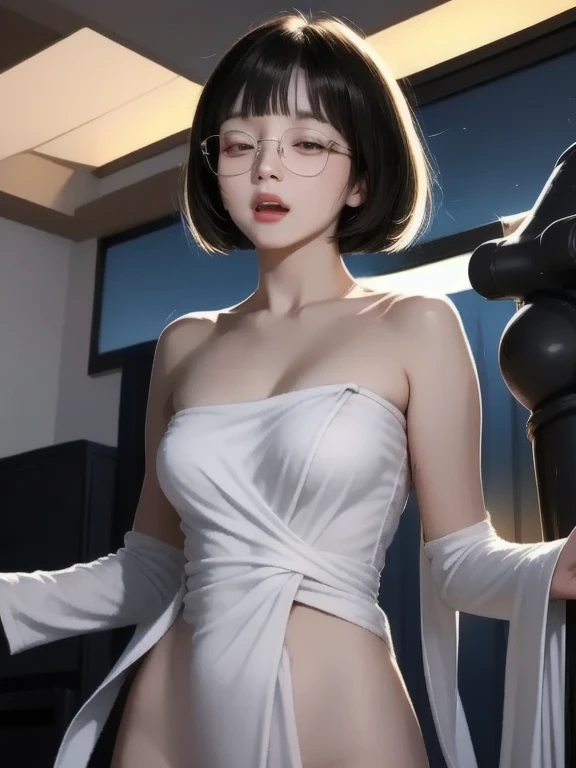 ((Girl Standing In Bathroom))、((Rear view))、((look back))、Highest quality works、Actual work、Ultra Premium Graphics、8K HD CG Works、High quality graphics、High-definition CG works、10x pixels、Extremely fine detail:1.1、Advanced technical details:1.1 Photorealistic、Indoor Lighting Effects:1.5、Natural light:1.5。Lighting Effects(Virtual Lighting Effects:1.8),Long silver hair((Eyes closed)),Thin eyebrows,High nose,Clean red lips,Rose Cheeks,Subtle makeup face,Cute Face,Perfectly balanced face,(Girl),A light-toned foundation enhances the clarity of your skin.。 ((High school girl standing in the shower room)),((Translucent wet white blouse、Red bow tie、Navy blue checked skirt)). 40k, photograph, Tabletop, Highest quality, Rain Background, ((Gorgeous wet light haired girl with beautiful eyes1 person, She has a beautiful face and))、((Wear glasses, ))。White skin, Mr.々A pose. ((Medium sized chest,:1.1)), Highest quality, Tabletop, Ultra-high resolution, (Real:1.4), RAWphotograph, (Perfect figure), (slim:1.3), Slim abdomen, Perfect slim figure, Dynamic Pose, (((Large :0. 9))、one person、Cold light 12000K、Highly detailed face and skin texture、Fine grain、Realistic eyes、Beautiful fine grain、(Real skin)、charm、Ultra-high resolution、surreal、Very detailed、((Soaking wet))、1 girl、(Light on face and chest)、(((((underboob)))))、Lower chest、Oily skin、Are thin、(The underside of the chest is slightly visible)、(I can see under my chest、Belly button and ribs visible)、The hips and lower abdomen are visible、((Pull up your skirt))、((White panties are visible))、