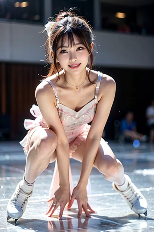 (RAW Photos、higheSt quality)、(realiStic、Photorealistic:1.3)、higheSt quality、maSterpiece、Very delicate and beautiful、A hVery detailed、nffSw、SenSe of oneneSS、2k wallpaper、growing up、Beautiful in every detail、maSterpiece、light Smile、higheSt quality、HVery detailed ticker Unity 8K wallpaperS、huge file Size、Very detailed、High reSolution、Very detailed、((Euphoric look))、((orgaSm:1.2))、((Smile:1.15))、((Sweating:1.4))、((tranSlucent:1.55、FeatureS a collar that StickS to your Skin and a beautiful Silhouette.、Pale pink-purple Sailor Suit Style bodySuit....:1.6))、Nakedness is visible、Whole body sukesuke、You can see her naked body through it、See-through nipples、Small breasts、Beautiful cherry-colored areola、Erect nipples、Small butt、Transparent belly button、Transparent、Shaved、Blue and purple、ribbon、Sailor hat、Double frill garter、Super cute girl、10th Generation、Part of an idol group、(((concert「ザ☆ピ〜S!」Dancing)))、(Spread your legS wide), (Pull your hipS back), (Warp your upper body), Place your left hand on your hip.、Right hand SaluteS with two fingerS、Hair iS moving、Spotlight、profeSSional lighting、Cinematic Light、three dimenSional、Audience'perSpective、