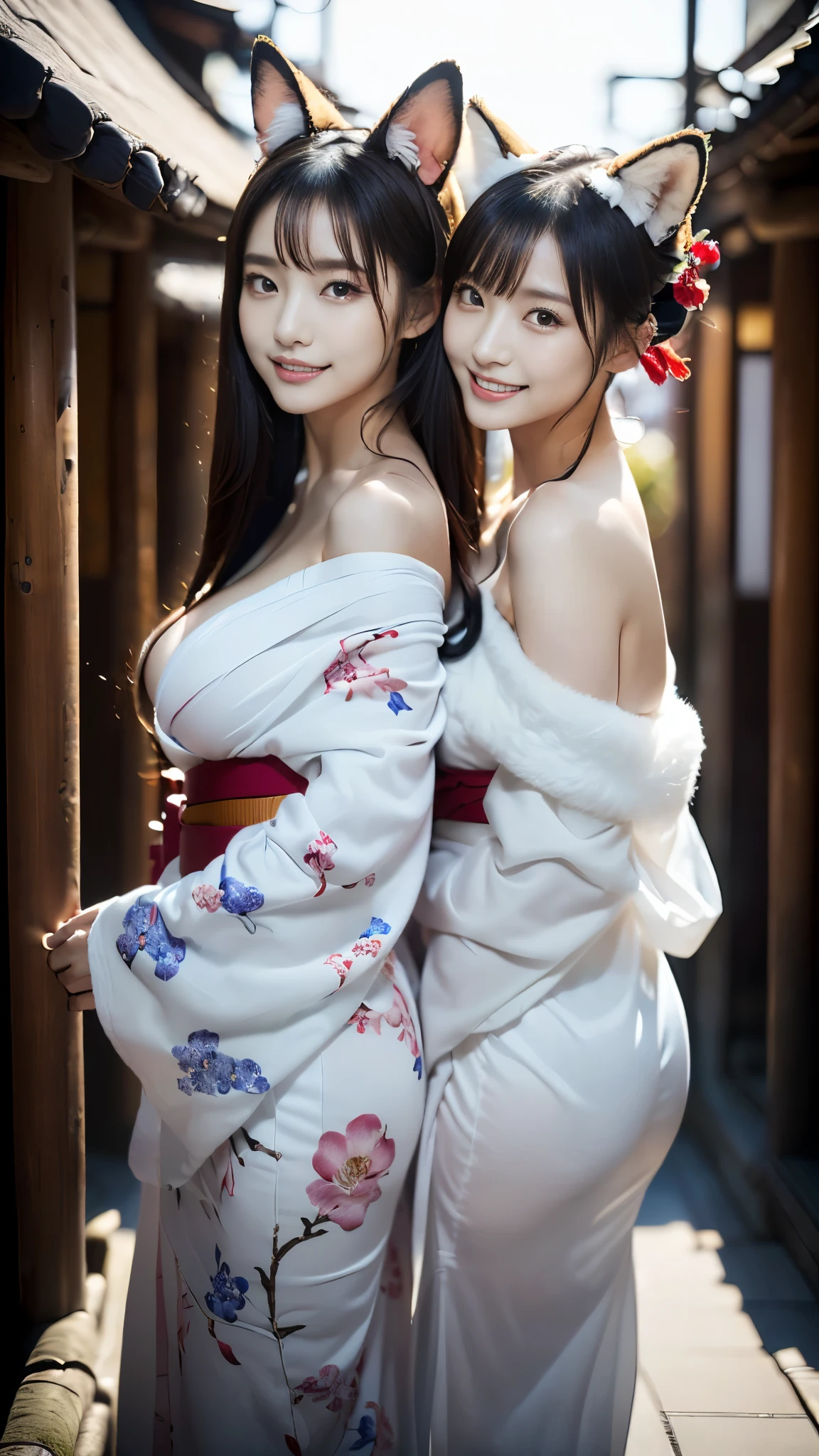 (8k, RAW Photos, Highest quality, masterpiece:1.2), (Long Bob Cut), Looking at the audience, Viewed from the front, ((Sexy pose, 性欲の強いエロチックなhigh school girl:1.2))、Beautiful white skin, knees, Absurd face is small, Part your bangs down the middle, The forehead is visible, Glare, ((Cute angry face with puffed cheeks:1.4)), Ultra-high resolution, One person, One personで, cute, Return to Student, (Sexy appearance々Colorful floral yukata:1.5), high school girl, (Baby Face:1.5), Japanese women, Are standing, (Photorealistic:1.37), Photon Mapping, Realistic, cute顔が小さい, Brown eyes, prospect, Written boundary depth, Blurred Background, (I can see the bangs), Silky smooth hair, Beautiful thin thighs, Small beautiful butt, Light clothing, thigh, Nogizaka idol, Idol, (Detailed hands:1.1, Beautiful little hands of a girl:1.3), (Small beautiful breasts:1.3, Cleavage), Super quality, Low people, (Clear white skin, Skin with visible pores:1.2), (Focus on the face), Check and correct the garment construction, (Perfect Anatomy:1.3), (Detailed eyes and face:1.2, Professional photography techniques)