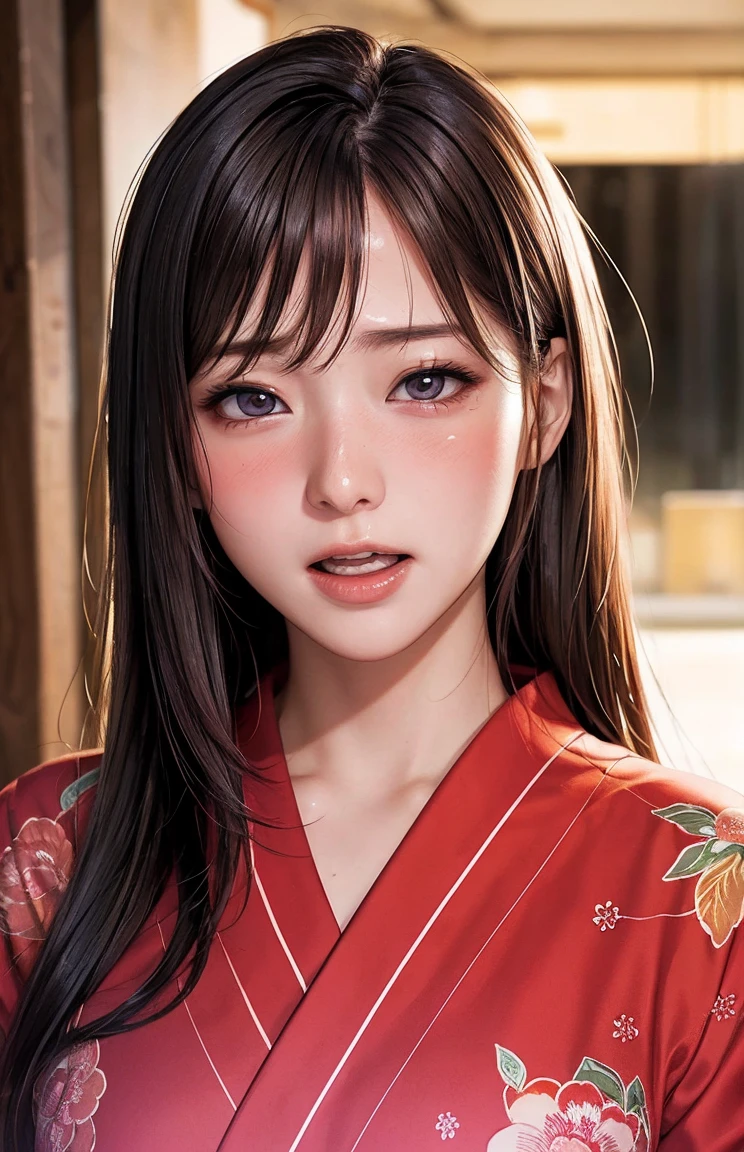2girls、glamor、A sexy、small tits、huge tit、shrine maiden、shrines