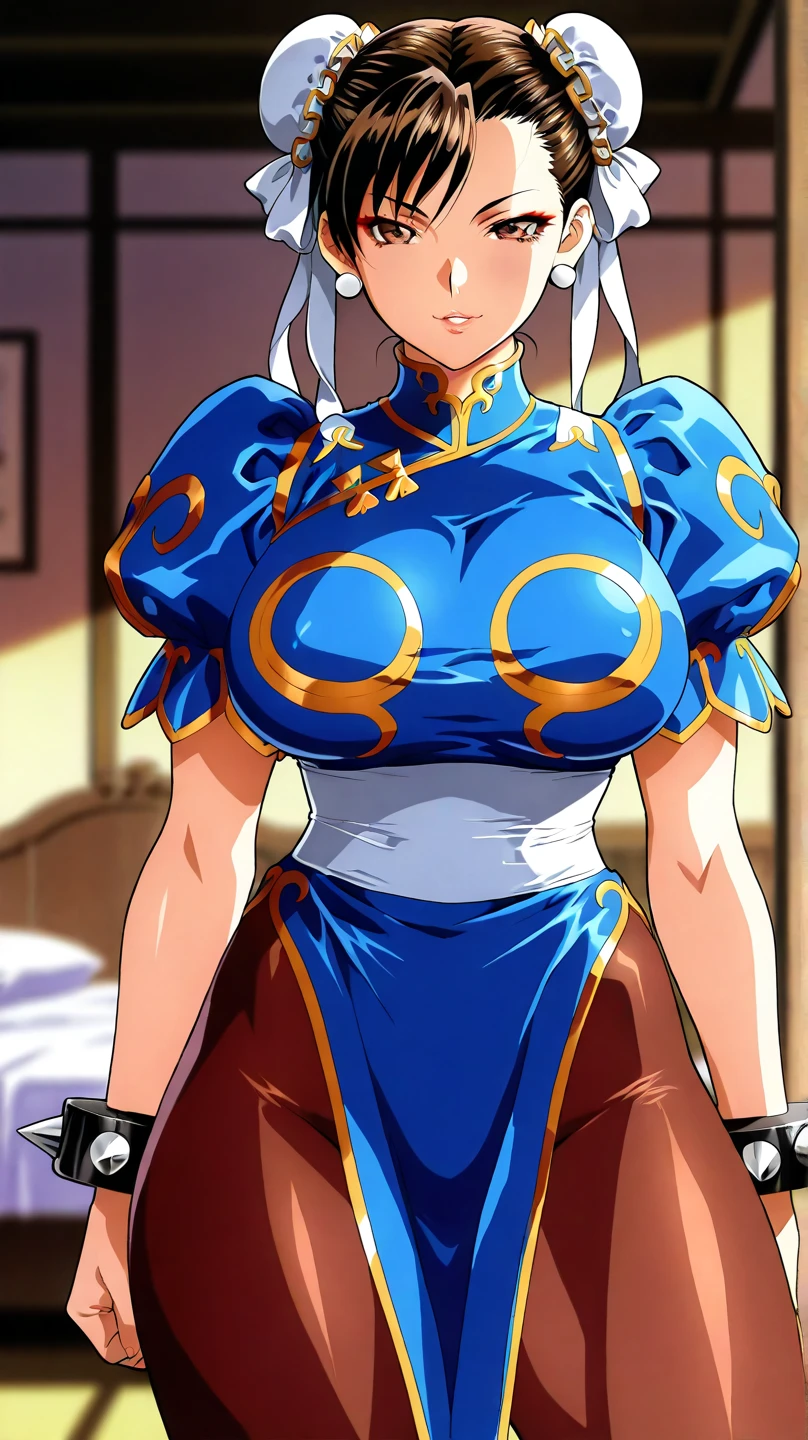  One girl, Chunli, Stance for battle, He raised his fist., (((Brown hair in twin buns))), (((Ribbon in hair))), (((Blue Chinese Dress))), (((Brown pantyhose))), Big Breasts, Big muscular thighs, Perfect body, Sweat, Spike bracelets on both wrists, Abdominal muscles, Chunli, mirror, Thin thighs, 硬いNipples, Thick eyebrows, Tight buttock muscles, Waist, Center of chest, I am very happy, Brown pantyhose, long autumn, Salaryman in a short uniform, sexy, Raw work,whole body写真, At the dojo at dusk, Red lipstick, Black eye mascara, (whole body:1.2),( On the body:1.4),(Semen on clothes:1.4),Nipples,The chest comes out,Spread your pussy,, Highest quality,masterpiece,High resolution,Official Art,Highly detailed CG Unity 8k wallpaper、(Crazy behavior:1.8)、((Black Garter Stockings 2))、((Do not wear shoes))、((Show me the soles of your feet 1.5))、Toe angle、Legs wide open、Breathless face、Burst chest、Beautiful Face、(数人の男が彼女のGrab your chestいる.)、There are a lot of guys around her、Grab your chest、とても濡れてSweatをかいている、facial 、Large amount of splatter、Lactating breasts、