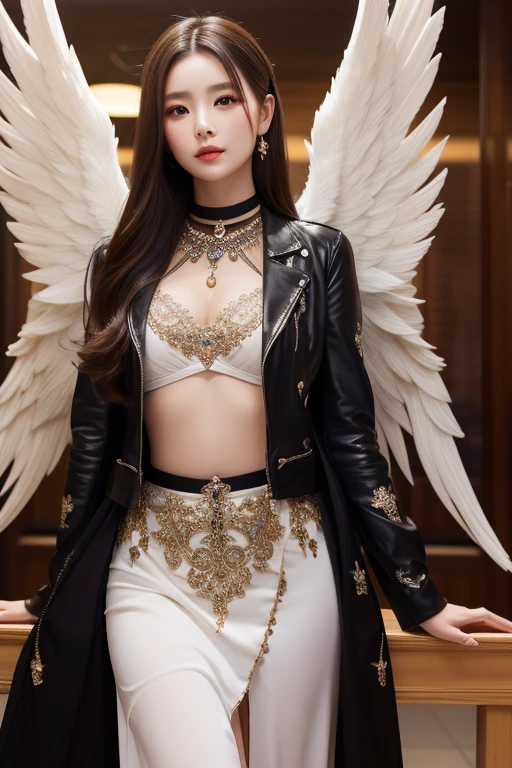 beautiful girl　judge　lawyer　Tiger with wings　