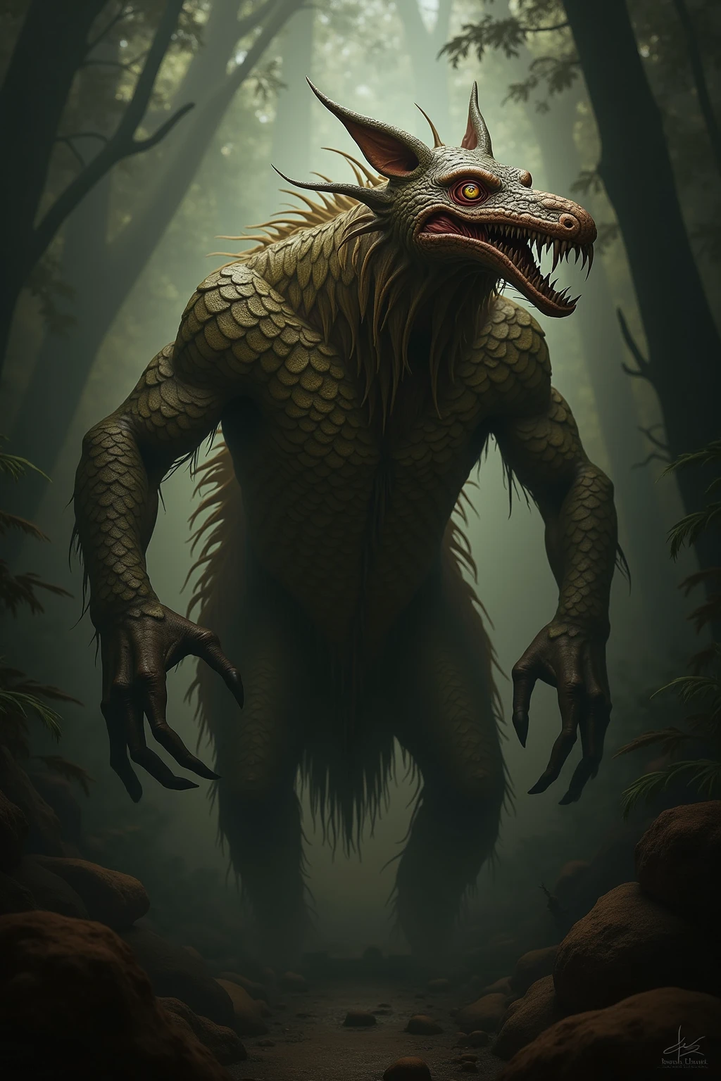 creature in white