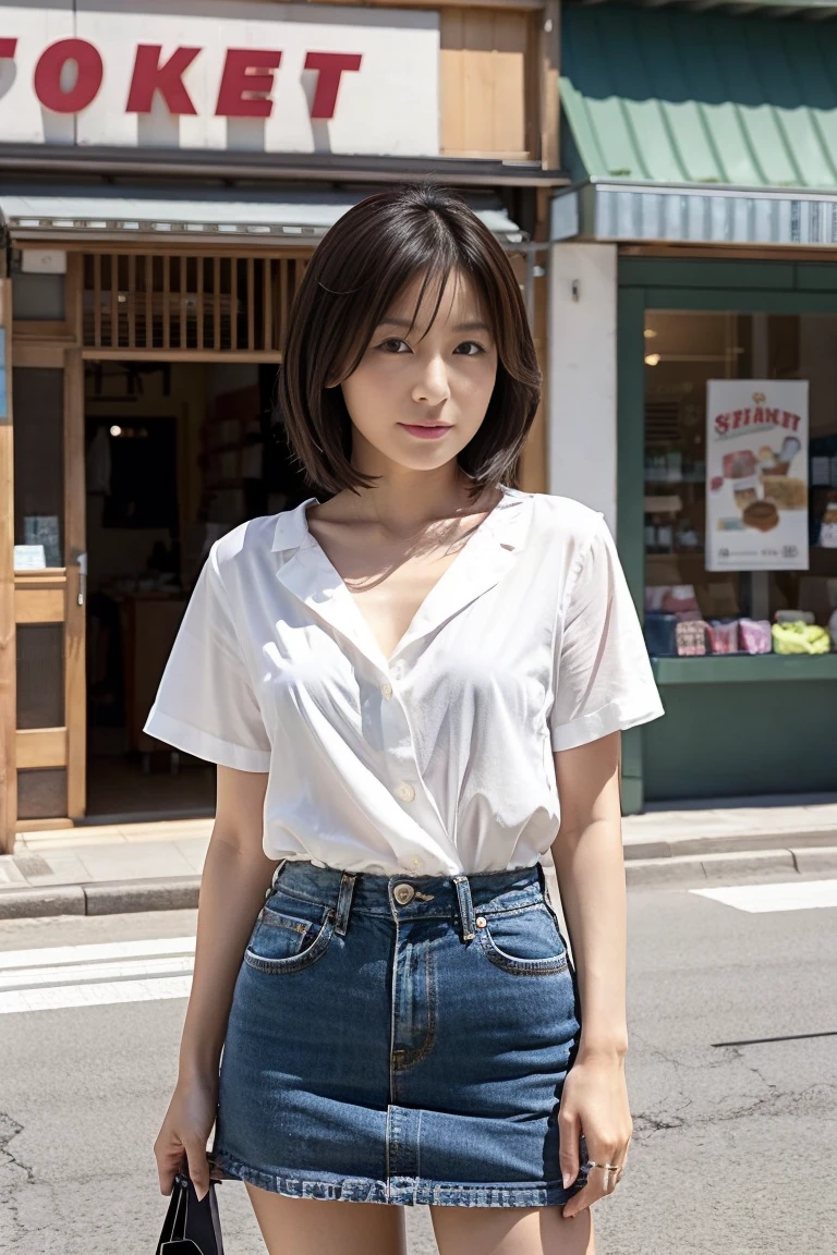 The Japanese girl, at the age of eighteen, sat gracefully on the train seat, her short blonde hair framed her pretty face with bangs parted to the side. Her brown eyes sparkled with life as she looked out of the window, her perfect figure accentuated by the transparency