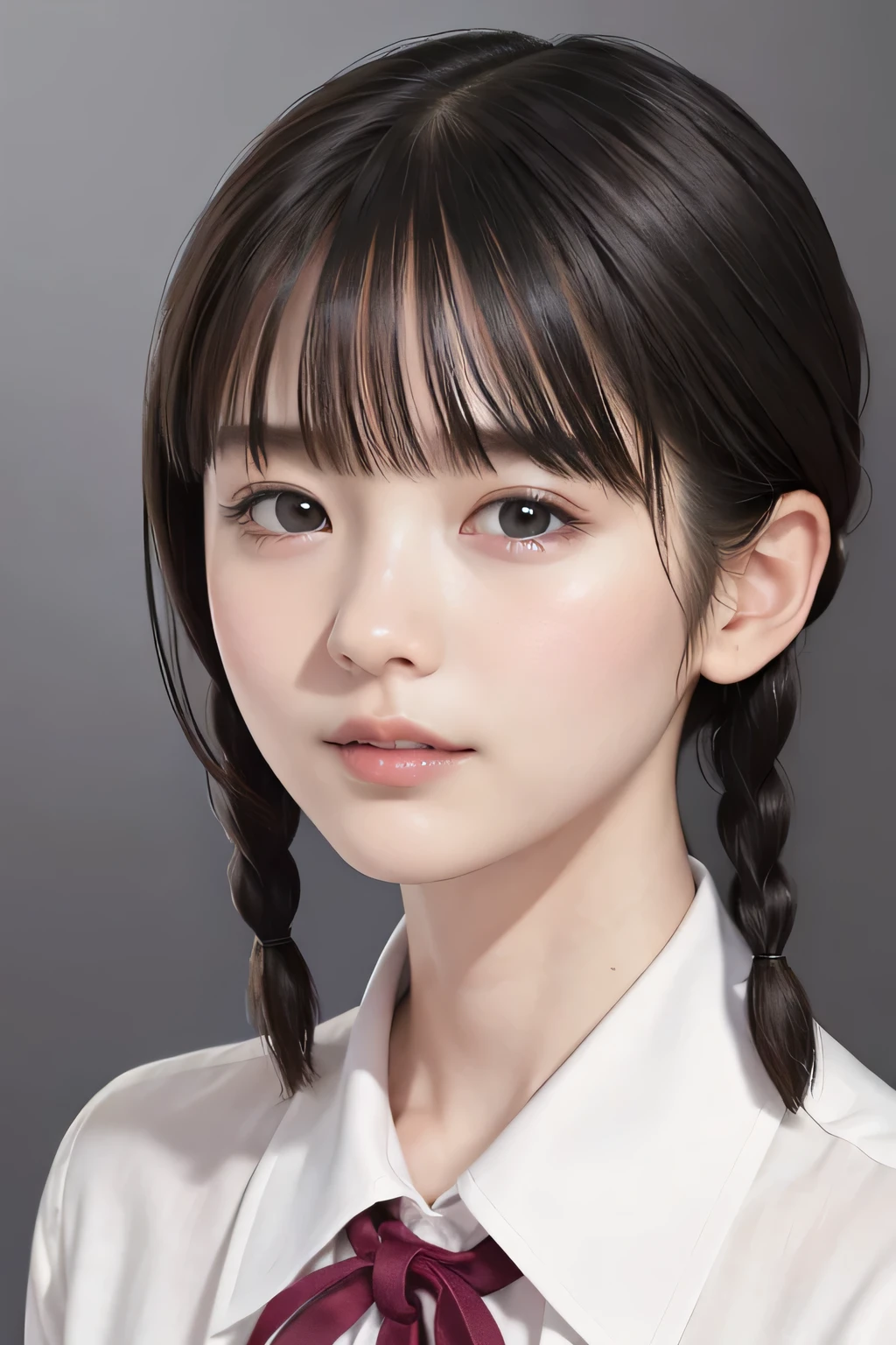 (8k, RAW photo, photorealistic:1.25), (lip gloss, eyelashes, Shiny surface, Glossy Skin, best quality, ultra highres, allows depth of field), (naked shirt, nude, Unbuttoned shirt), (wet hair, short two braids hair:1.5), (Color Difference, caustics, blow lighting, Natural Shading, kpop idol), crying, tears, tearing, sadness, dark dungeon
