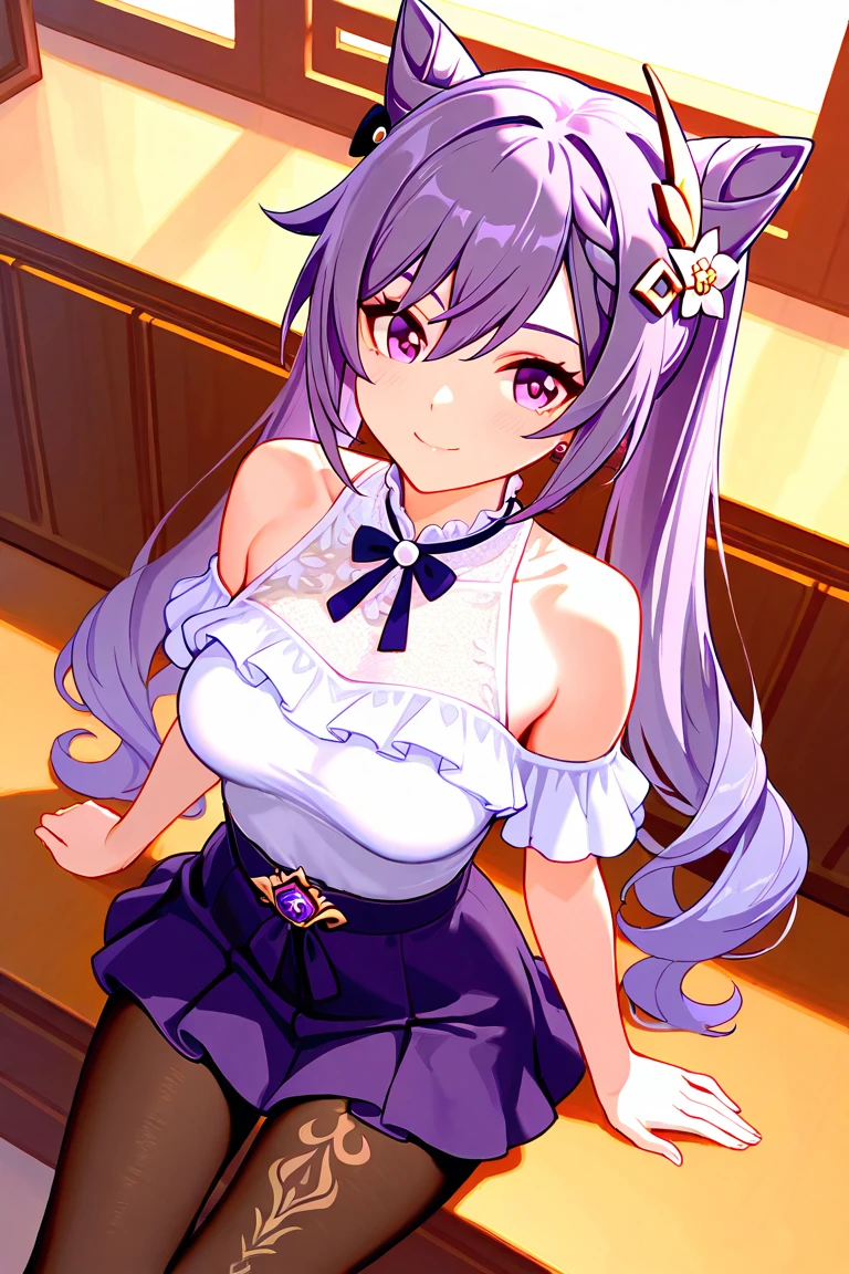 YOSHIKAWAMAYUKO, PURPLE HAIR, GREY HAIR, LONG HAIR, BROWN EYES, ,large breasts,, Live Stage, solo,