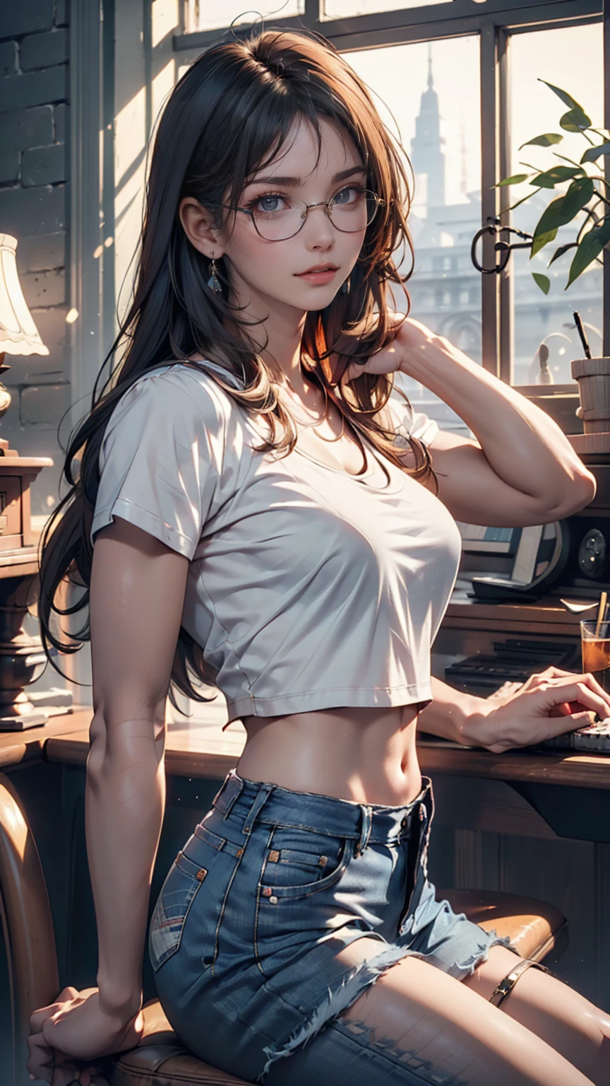 1girl, Smile and dance, uniformed, pack, out door, Most Beautiful Image Ever Made, Ultra HDR, raw, Sharp focus, (lifelike), best qulity, jp, Ultra HDR, The Masterpiece, 8k, cinematography, OriginalPhotographs, Lovely photos, Ultra HDR, super-detail, Asians, slender girl, Lovely smile Top quality, Ultra HDR, (lifelike: 1.4), (Faded gray-gray hair: 1),: 1.2, Model photo of slim girl, Wear a crop top, Sports bra, Sexy cropped top, the sun is shining wide shot, Training bras, White top, bra, tank-top, wearing tight simple clothes, Wear a tight push-up bra, Low-cut vest, smiled, Dedicated, standup, Fashion Model, View viewers, (interview), (simple back ground), Beautiful and delicate eyes, Exquisite beauty, afloat, (high saturated), Focus on the face, pony-tail、、、hair bangs, floating hair, (shiny), Optimal Lighting, best shadow, full - body, farsightedness, sexypose, Annoying posture, Invitation gesture, Invitation gesture, Looks like you want to do it, Looks like what you want, Visible breasts, topless body, topless body, sexy outfit, Erotic bold pose, can be seen, Naughty pose, Exposed breasts, can be seen, Live action, photot, can be seen, Breast coordination, Naughty stuff, Breast tremor, Real person photos, karda, High quality photos,Live-action shooting --auto