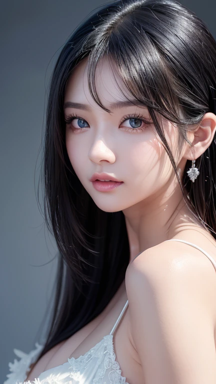full body masterpiece, ultra realistic, 16k, high quality, incredibly detailed, dream aesthetic, dream atmosphere, cinematic, (sharp focus : 1.5), (photorealistic : 1.3), gothic (Gorgeous gothic girl), beautiful girl, defined jaw, square face, wonderful gothic girl (enchanting seductress), cinematic, detailed, 16k sharp focus, realistic. wonderful. Seductive (evil). black hair (realistic texture), highlighted, silky and shiny hair, detailed hair (realistic), (natural). wonderful detailed face (enchanting seductress). blushed cheekbones (rosy cheeks), tanned skin, (white skin) alabaster skin that seems to glow ethereally. Her attire is gothic. Voluptuous shape. turquoise blue eyes (evil eyes look). a symmetrical face ::2 gothic clothes + ArtStation Trends + fantasy art + realistic cloth + fractals in the background, loose hair --aspect 9:21 – enhance your unearthly beauty. realistic skin texture, pale white skin illuminated. realistic perfect shading. absurd, realistic textures. alone, alone, 1 girl. Looking at the viewer. muscular female body, hot body, toned body, defined muscles. big natural breasts, cleavage. pantyhose, gothic (black) dress (realistic texture). In different positions at different angles. Bedroom background. incredibly real, best quality, photorealistic.