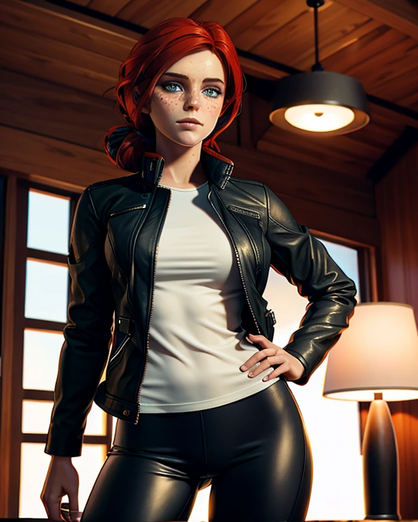 (masterpiece, highres, high quality:1.2), intricate details, cinematic lighting, detailed shadows, Assumi, 1girl, 1boy, male pubic, large penis, squatting cowgirl position, vaginal, pov, squatting, looking at viewer, looking at viewer, naughty face, blush, ahegao,Joanna,short hair,blue eyes,red hair,Blue cropped jacket,bodysuit,gloves,fingerless gloves,unzipped cleavage,standing,upper body,smile,
cruise ship,night,stars,
(insanely detailed, beautiful detailed face, masterpiece, best quality),solo,