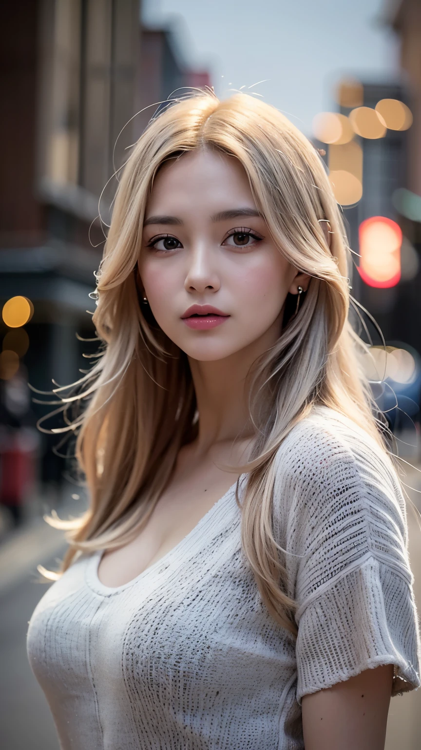 mix 4, (8k, Unprocessed photo ,  Max Image Quality, ​masterpiece: 1.45), ( is present,  photorealistic: 1.37), One Girls,  cute little,  cityscape , daytime, professional lighting ,  Photon Mapping ,  radiosity,  Physical Base Rendering , Gradient Gray Hair,  Shiny Hair,  With a girl,  casual outfit,Cute clothes,  best quality pictures,  high resolution, 1080P, (Clear Face), (  DETAILED FACE DESCRIPTION  ), ( detailed hand instructions), (​masterpiece), (Sophisticated CG),  extreme light and shadow ,  disheveled hair, ​masterpiece, Dense details, ( beautiful face), ( best quality pictures), (​masterpiece), ( detailed eyes ),  look in front of you , Thin clavicle,   big breasts ,(( Side Boober Barbossa )),( Underbob ),,Earrings, cleft breast,