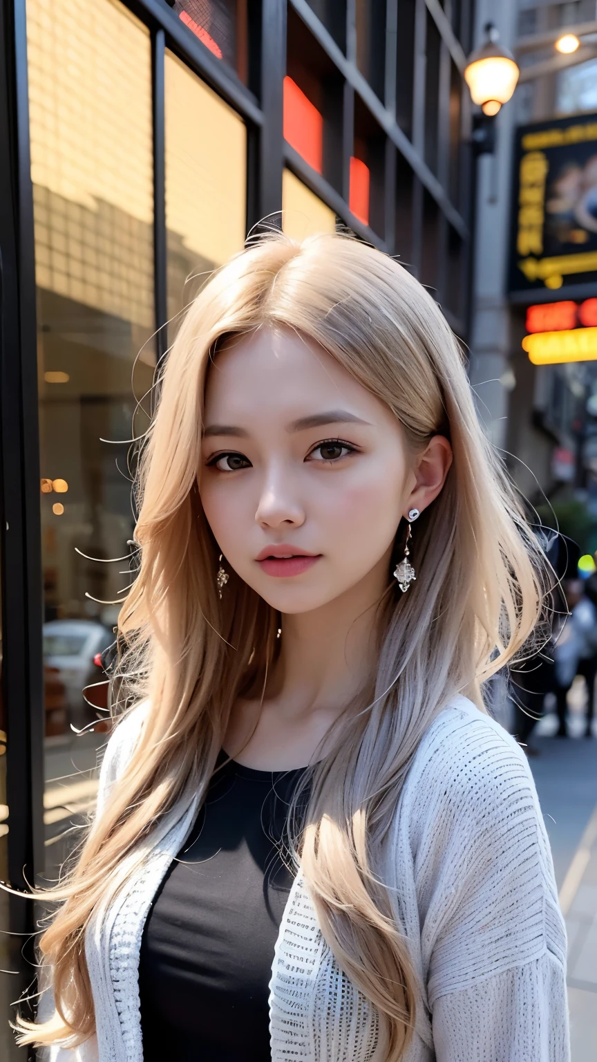  mix 4, (8k, Unprocessed photo ,  Max Image Quality, ​masterpiece: 1.45), ( is present,  photorealistic: 1.37), One Girls,  cute little,  cityscape , daytime, professional lighting ,  Photon Mapping ,  radiosity,  Physical Base Rendering , Gradient Gray Hair,  Shiny Hair,  With a girl,  casual outfit,Cute clothes,  best quality pictures,  high resolution, 1080P, (Clear Face), (  DETAILED FACE DESCRIPTION  ), ( detailed hand instructions), (​masterpiece), (Sophisticated CG),  extreme light and shadow ,  disheveled hair, ​masterpiece, Dense details, ( beautiful face), ( best quality pictures), (​masterpiece), ( detailed eyes ),  look in front of you , Thin clavicle,   big breasts ,(( Side Boober Barbossa )),( Underbob ),,Earrings, cleft breast,