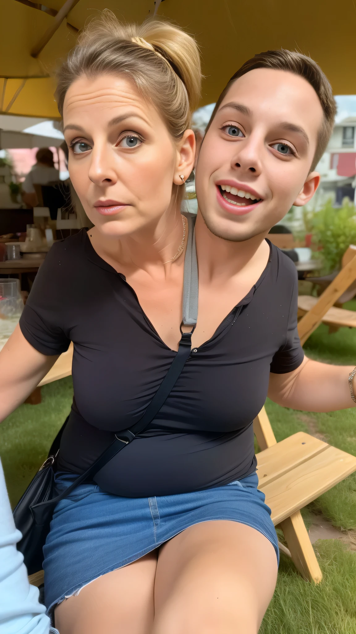 2heads, two headed, 45 year old mom and 20 year old son