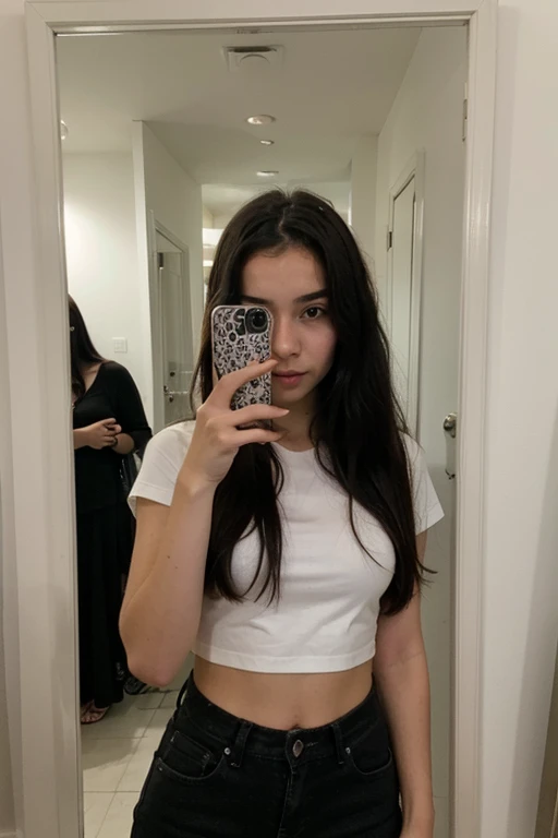 16 year old girl selfie of her face That same girl in front of a mirror