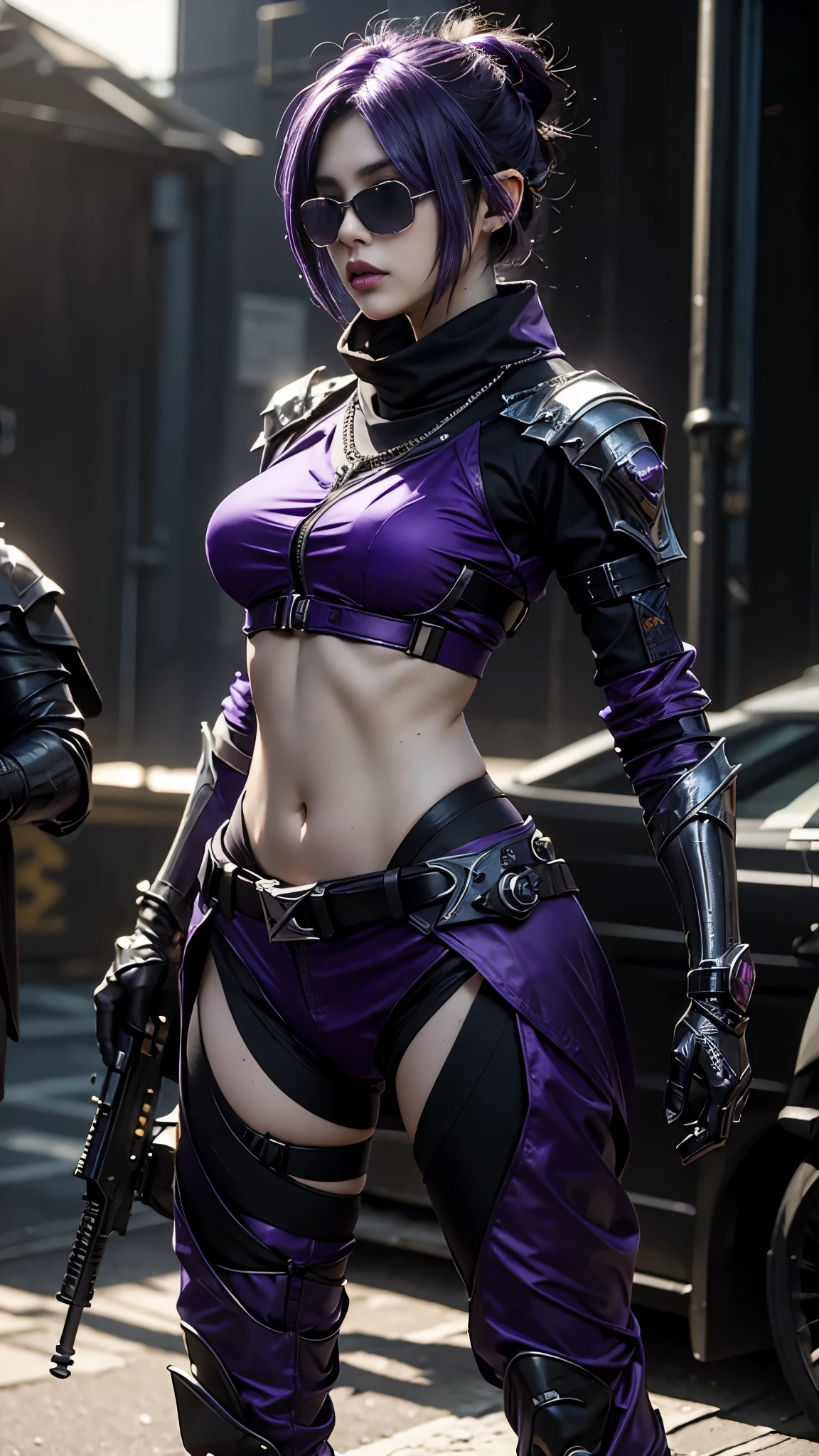 a close up of a person in a costume with a sword, as a character in tekken, female character, tifa lockhart with white hair, katana zero video game character, lunar themed attire, kda, slim body, cyborg - girl with silver hair, upper body avatar, fashion gameplay screenshot, fighting game character, new character, floralpunk elysian maiden, sigma female