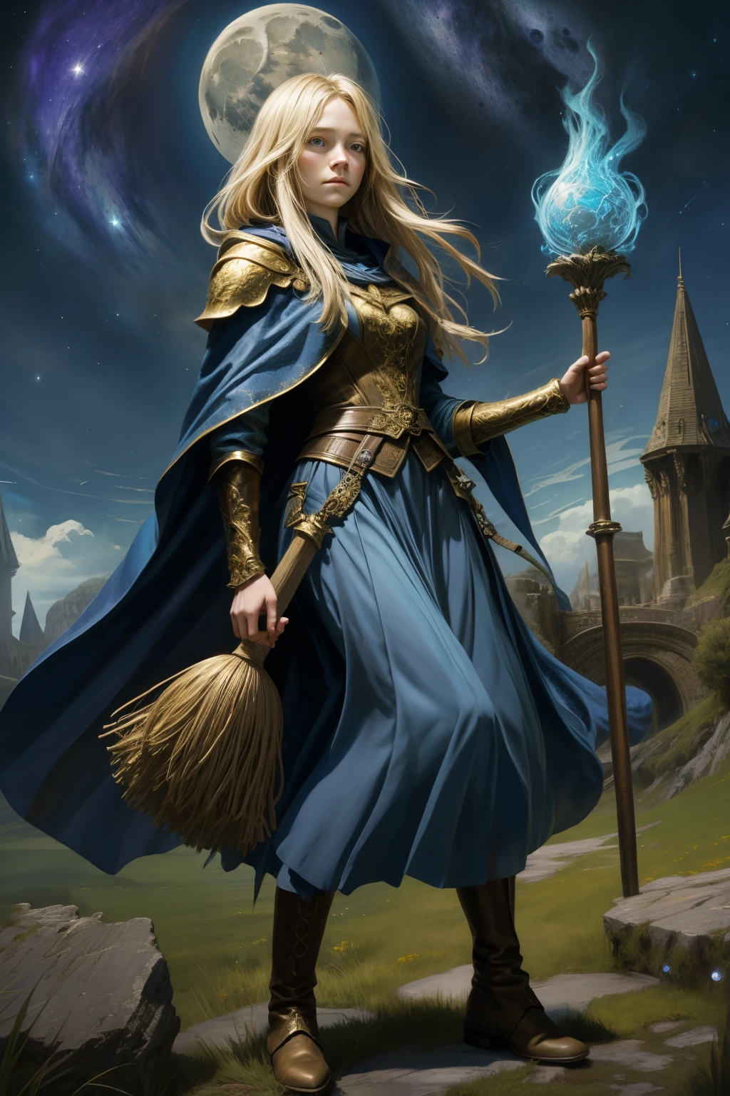 masterpiece, of the best quality, ultra- detailed, illustration, 1girl, One, fantasy, flying, a broom, night sky, outdoor , magic, spell map , moon, stars, clouds, wind, hair, cloak, has, boots, a broomstick, lightящийся, mysterious , charming, bizarre, playful, adventurous, , be surprised, imagination , Determination, , Speed, movement, energy, realism, naturalistic, figurative, representative, Beauty, fantasy culture, mythology, fairy tales, folklore, Legends, witches, no panties, vulva, wizards, magical creatures, fantasy worlds, Composition , scale, foreground, golden mean, background, perspective , light, color, texture, detail, Beauty, be surprised.