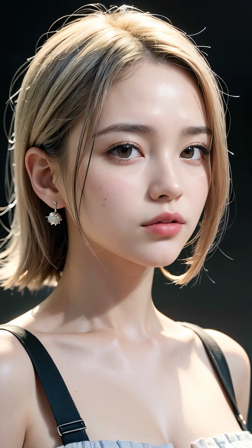 mix 4, (8k, Unprocessed photo , Max Image Quality, masterpiece: 1.45), ( is present, photorealistic: 1.37), One Girls, cute little, cityscape , orbital space, professional lighting, Photon Mapping , radiosity, Physical Base Rendering , Gradient Gray Hair, Shiny Hair, With a girl, casual outfit,Cute clothes, best quality pictures, high resolution, 1080P, (Clear Face), ( DETAILED FACE DESCRIPTION ), ( detailed hand instructions), (masterpiece), (Sophisticated CG), extreme light and shadow , disheveled hair, masterpiece, Dense details, ( beautiful face), ( best quality pictures), (masterpiece), ( detailed eyes ), look in front of you , Thin clavicle, big breasts ,(( Side Boober Barbossa )),( Underbob ),,Earrings, cleft breast,