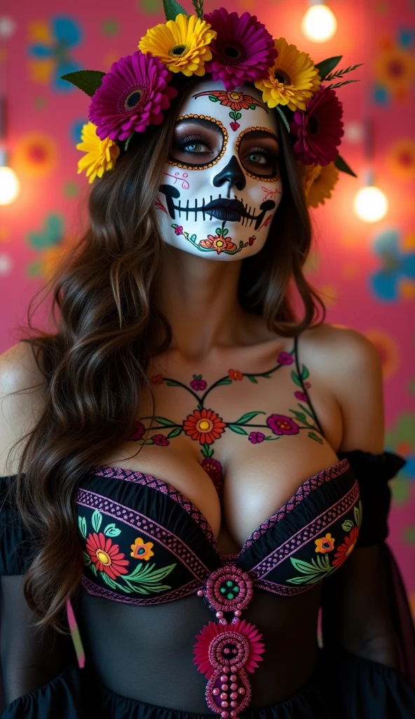(((catrina))) ((dia de muertos)) ((sentada en una calabaza de dulce))(((enormes tetas))) 8k,((cuerpo completo))(((Amazing tits)))caliente, hermosa,((Hornie)), 8k, hiperrealista todo como un motor irreal trazado de rayos render ((estilo humano hiperealista)),(((Empty dark background))). hiperrealista todo como un motor irreal trazado de rayos render estilo humano realista ,(((Empty dark background)))., Suavemente iluminado, Intimo exquisito detalle, foco nítido, intrincadamente detallado, rewarded photography, small-catchlight, bajo contraste, alta nitidez, facial-symmetry, profundidad de campo, cinematic background, Renderizado del motor irreal, Imagen central, dream-like, Suavemente iluminado, intimo, imagen de cuerpo completo ,cuerpo completo,((tetona)),((piernas torneadas)) perfect ass ecchi full body skull candy