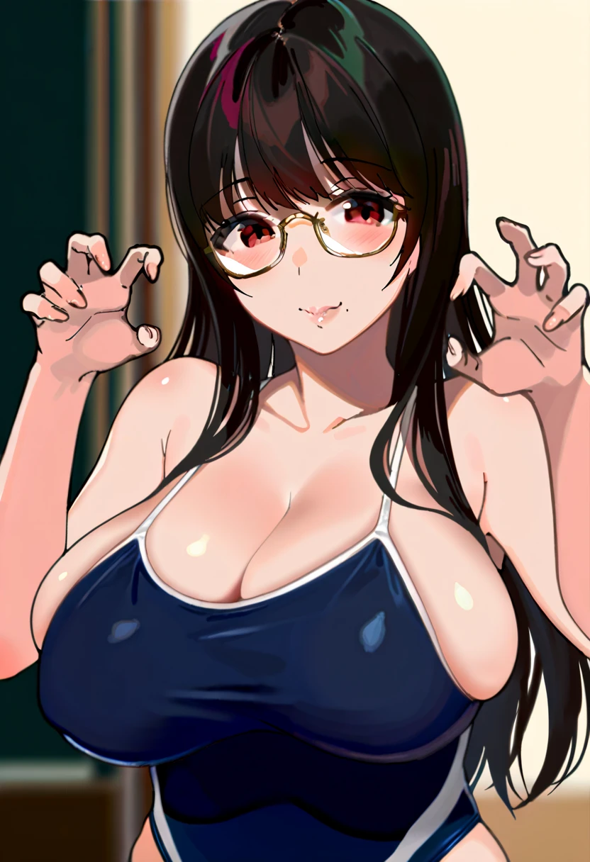 (Upper body close-up:1.5)、(Very large breasts,Cleavage:1.7),Anna Yamada,gigantic breasts,smile、(naked:1.7)、(Are standing)、(window)、blue sky、building、(Wearing a collar:1.5)、Earrings、Earrings、bracelet,(Delicate facial features:1.5)、(masterpiece, Highest quality, High resolution, Super detailed, 8K, 4K),(Put your hands behind your head:1.5),ponytail,(Beautiful Face:1.5),navel piercing,(nsfw:1.3 )、Show off your armpits,Spread Armpit、Absurd、Highest quality, (Volupture:1.5)、looks happy、Wearing glasses,(Sticking out tongue:1.5)、Sexuality