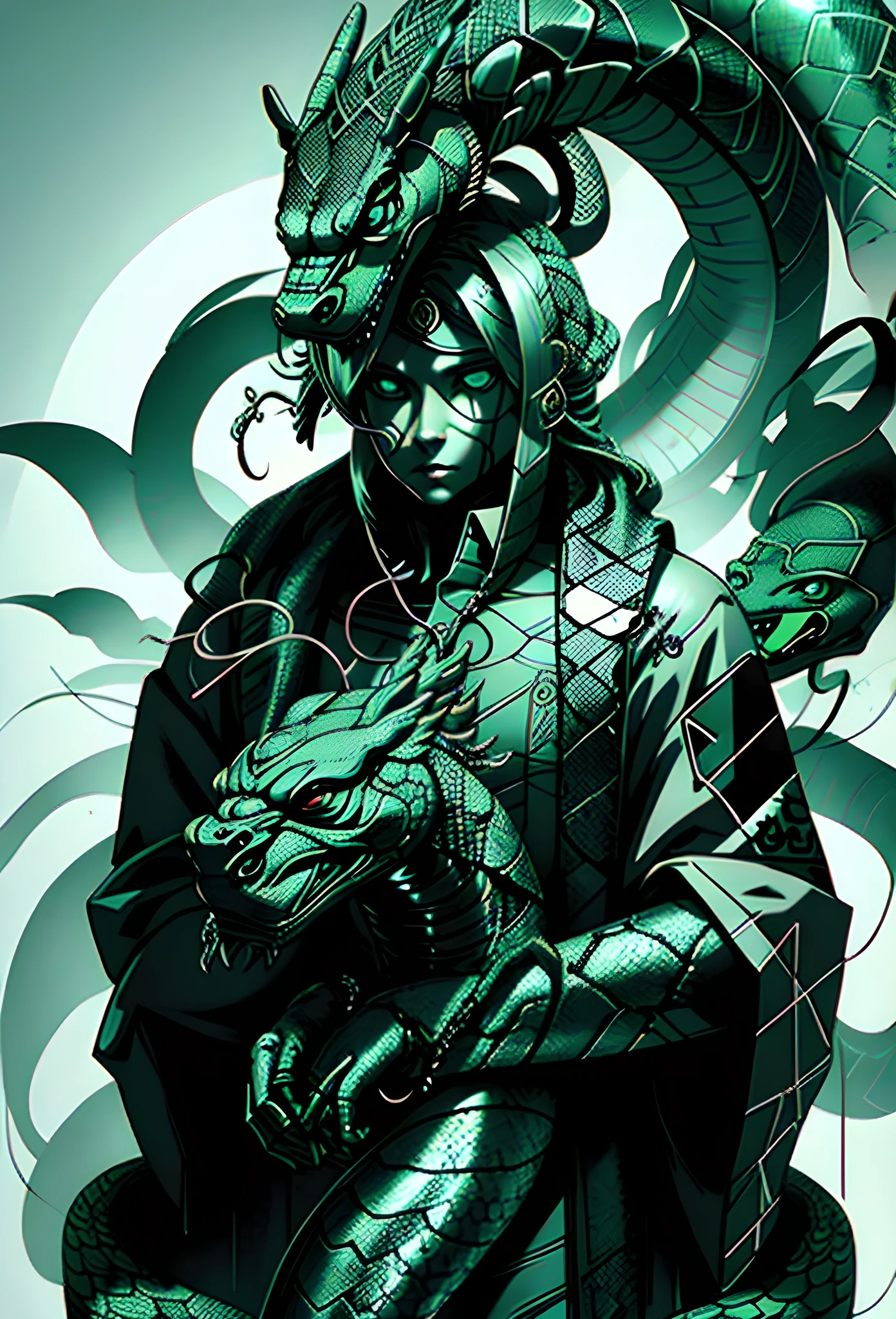 snake statue 