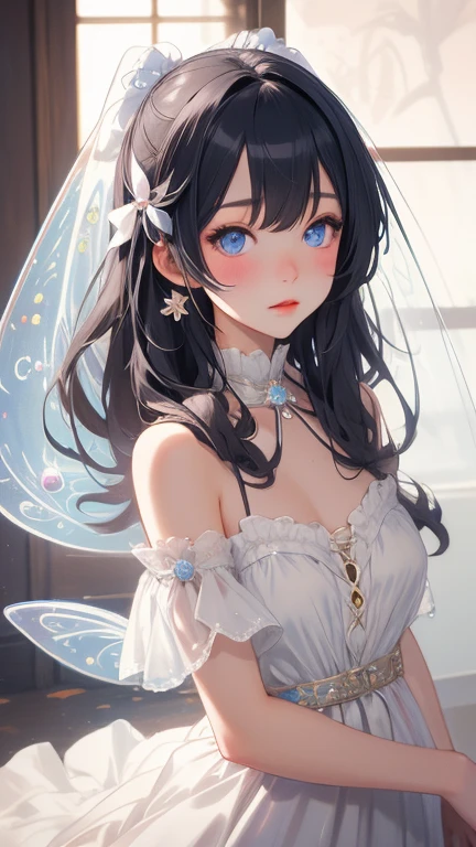 Removal, white dress,