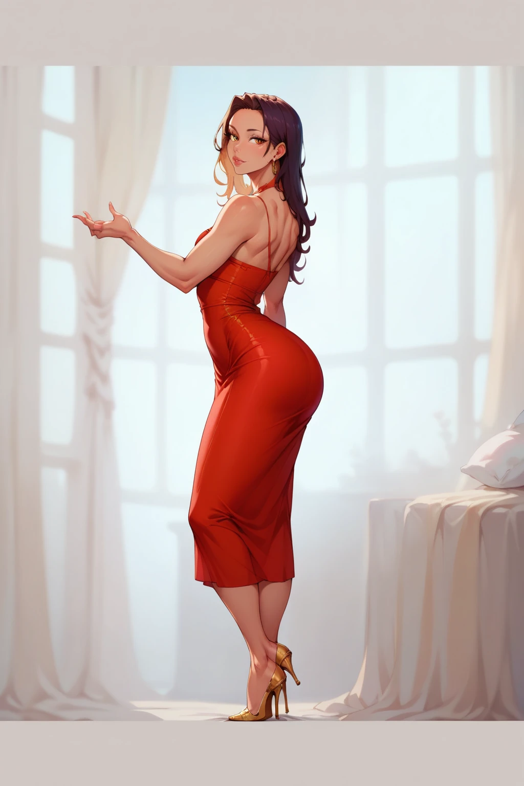 sexy woman dress big ass