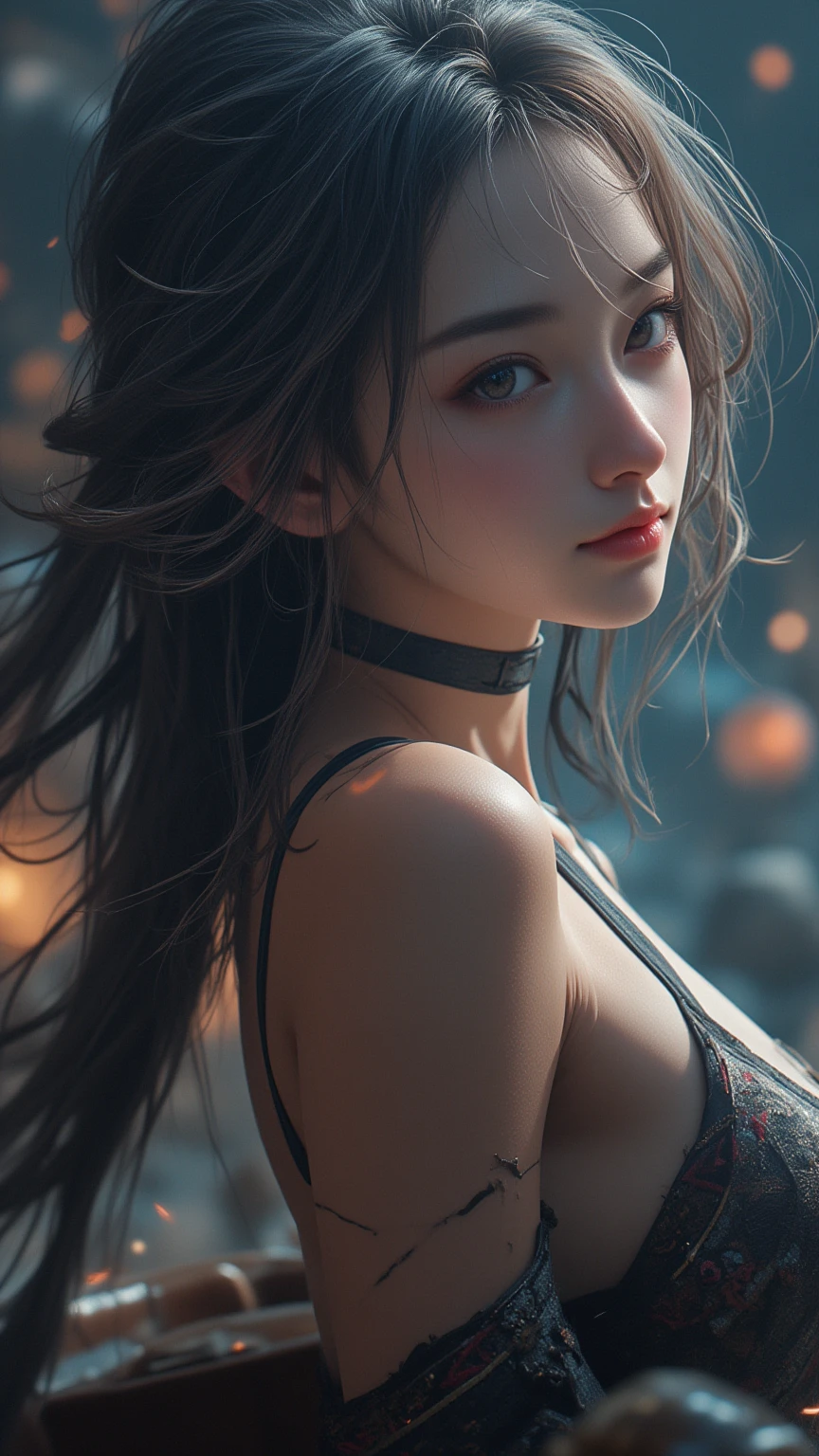 (ultra realistic) , (illustration), (increase resolution), (8K), (extremely detailed), (best illustration), (beautiful detailed eyes), (best quality), (ultra-detailed), (masterpiece), (wallpaper), (detailed face), solo,1 girl, looking at viewers, delicate details, detailed faces, in the dark, deep shadow, low key,pureerosfaceace_v1, happy smile, lingerie, in space galaxy, sexy pose